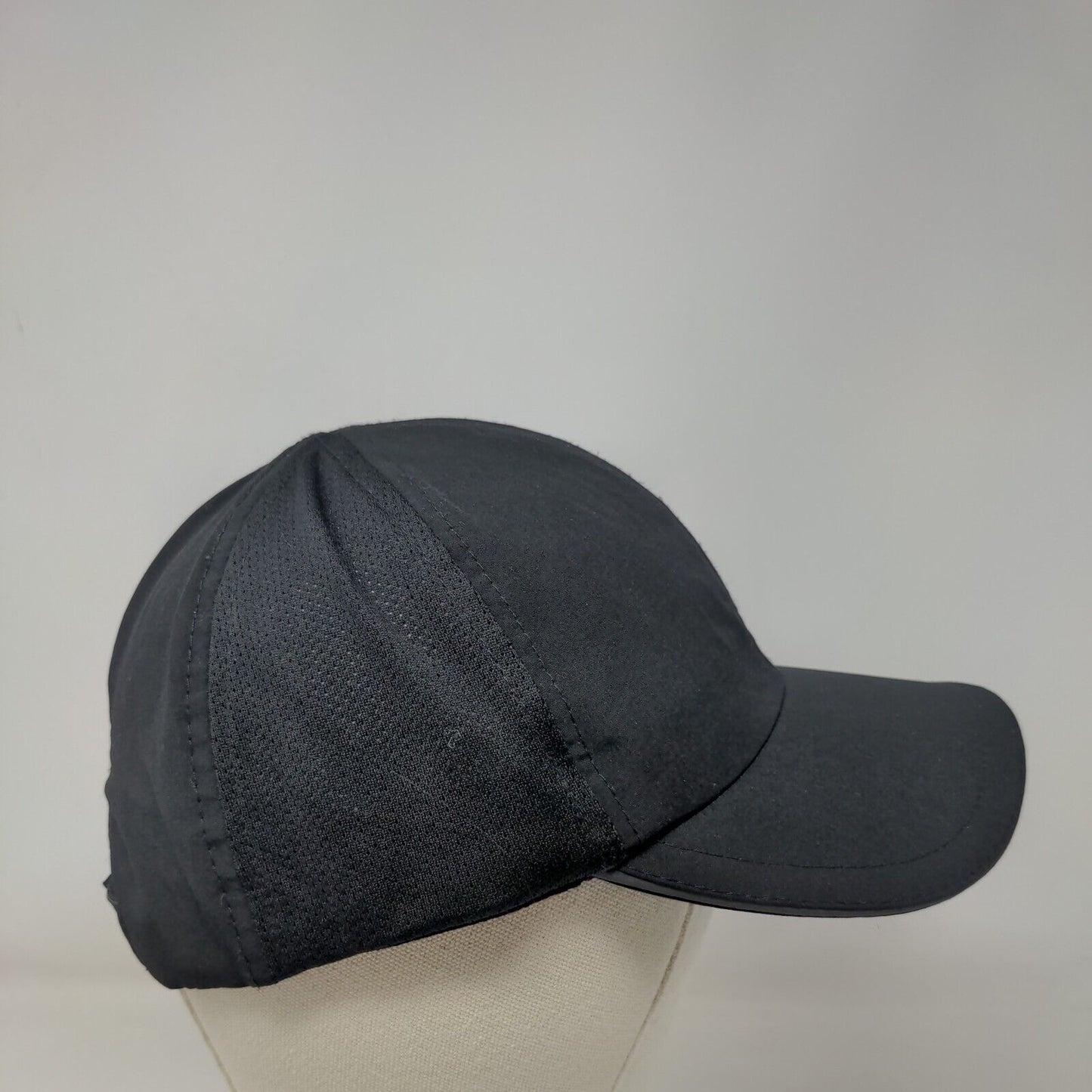 BCG Strapback Running Cap Black One Size Adjustable Lightweight Breathable Mesh