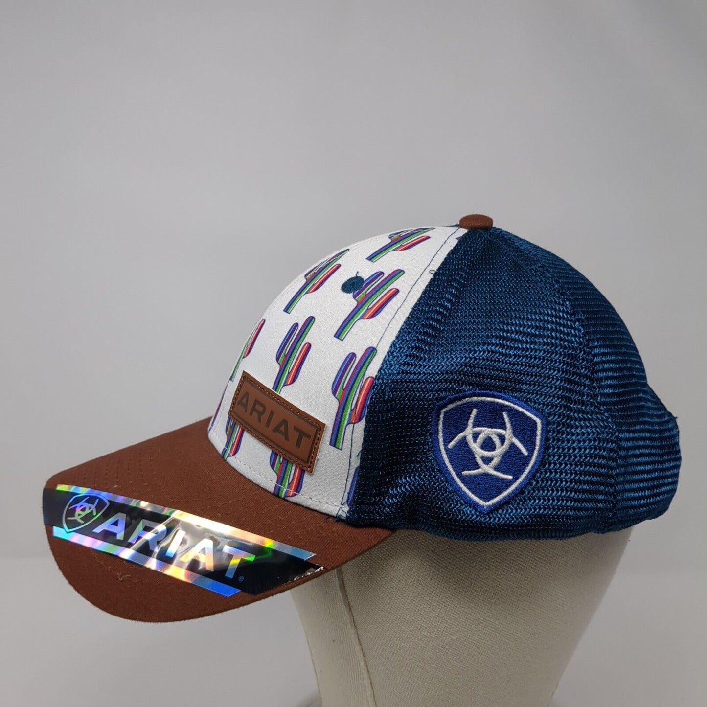 Ariat Cactus Snapback Mesh Back Trucker Hat Multi One Size Adjustable