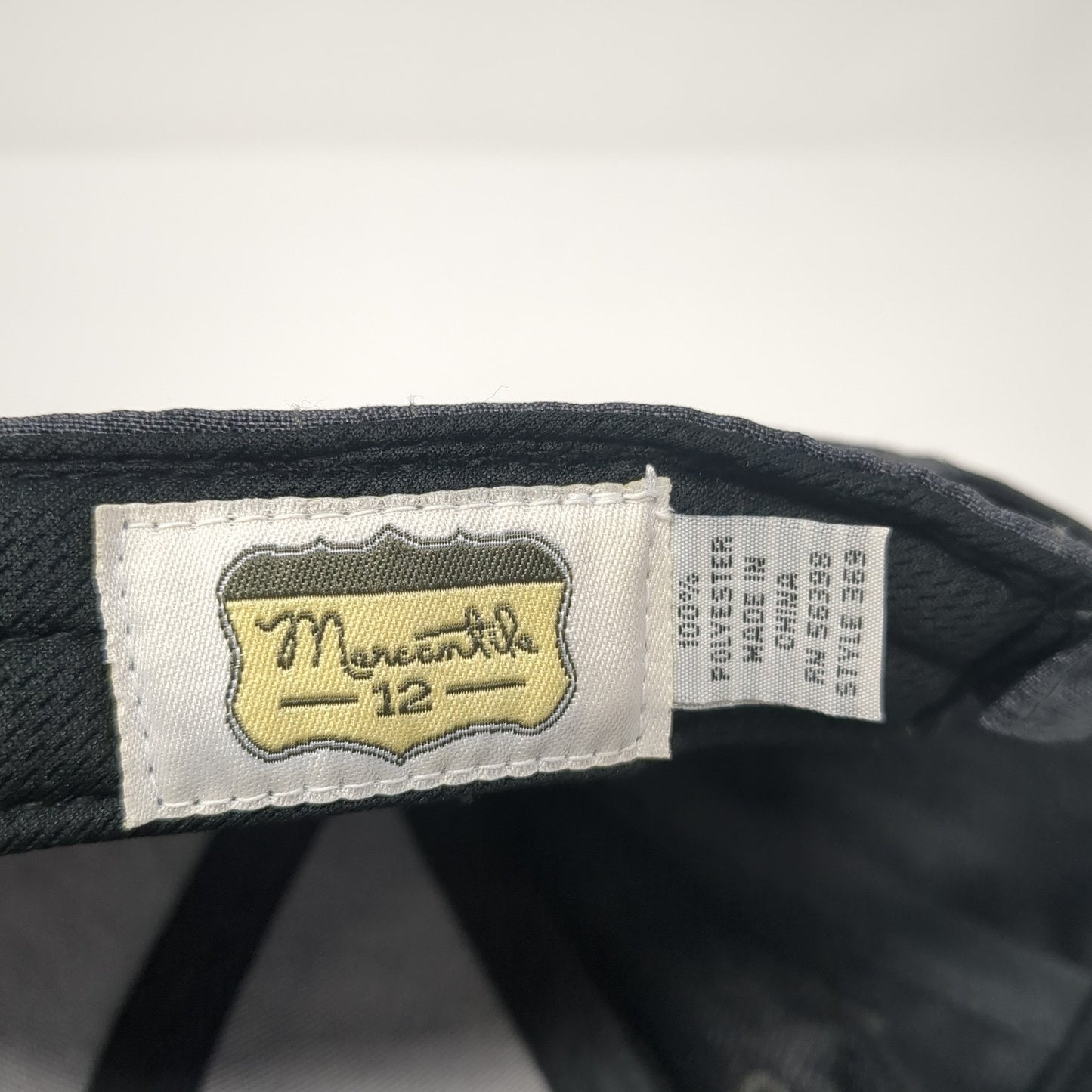 Happy Place Patch Strapback Hat Gray One Size Adjustable Mercantile 12