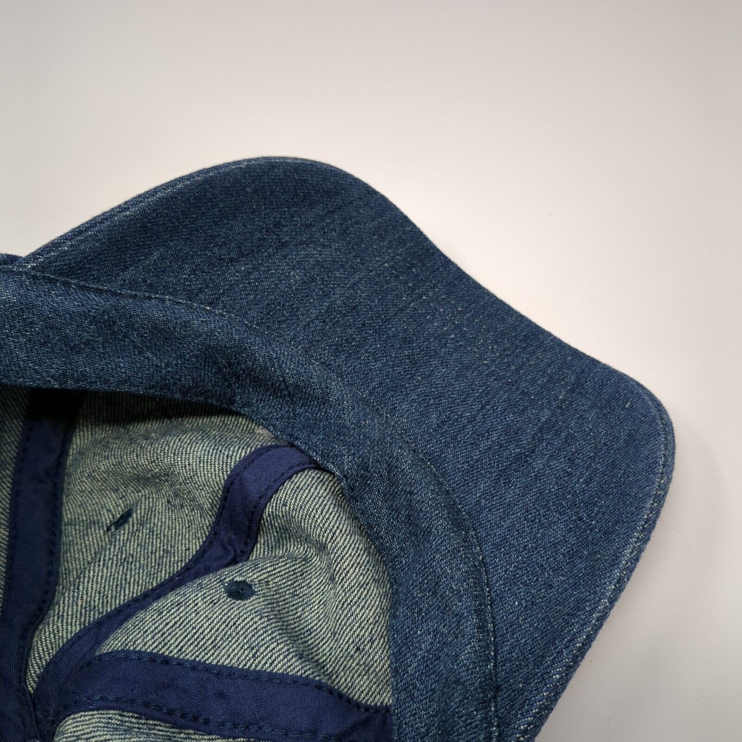 Unbranded Strapback Hat Blue One Size Adjustable Vented Holes 6 Panel Blank