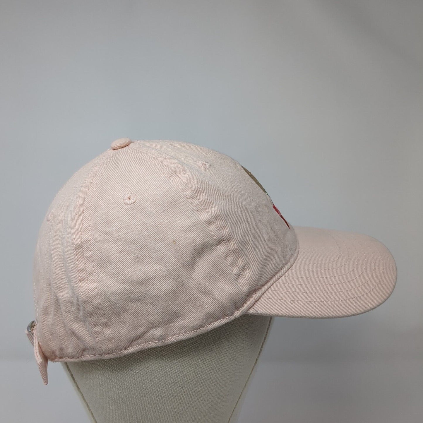 Mighty Fine Slideback Hat Pink One Size Adjustable Embroidered 6 Panel Cotton