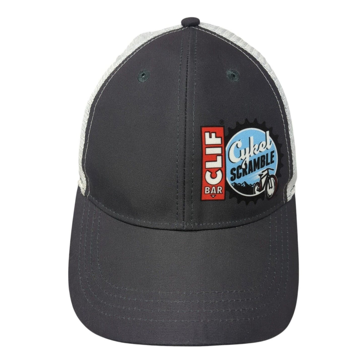 CILF Bar Cykel Scramble Snapback Trucker Hat Gray OS Adjustable Mesh Back