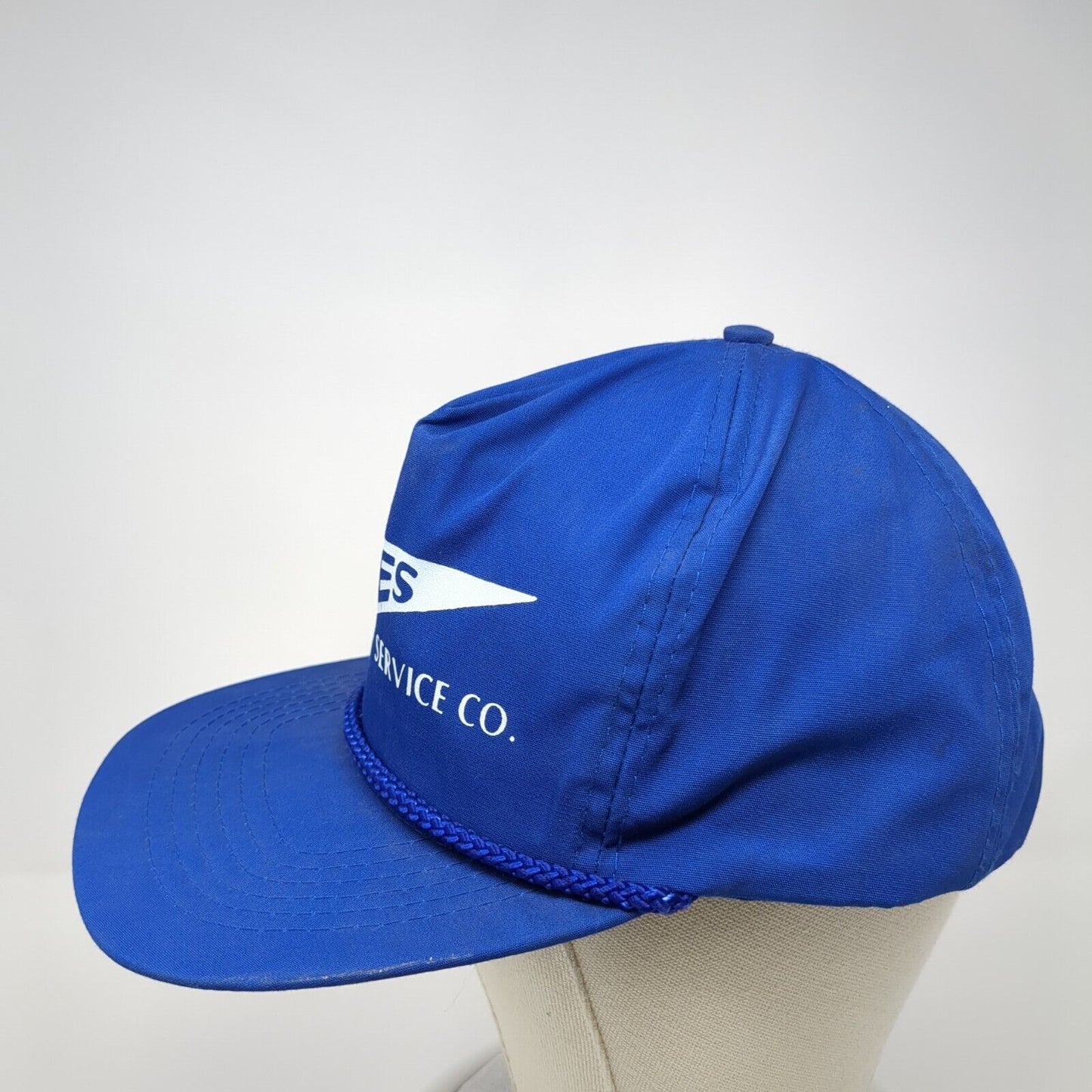 Dales Service Co Slideback Hat Blue One Size Adjustable 6 Panel Rope Otto