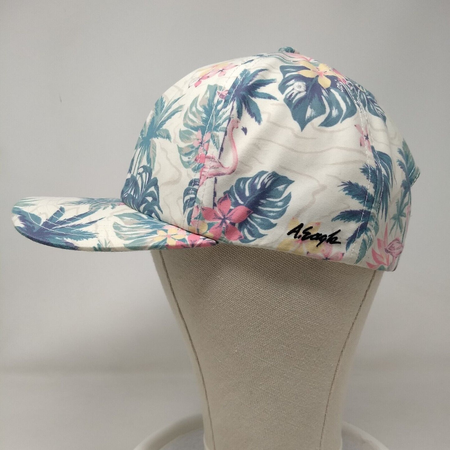 American Eagle Slideback Hat Multi One Size Adjustable Floral Hawaiian