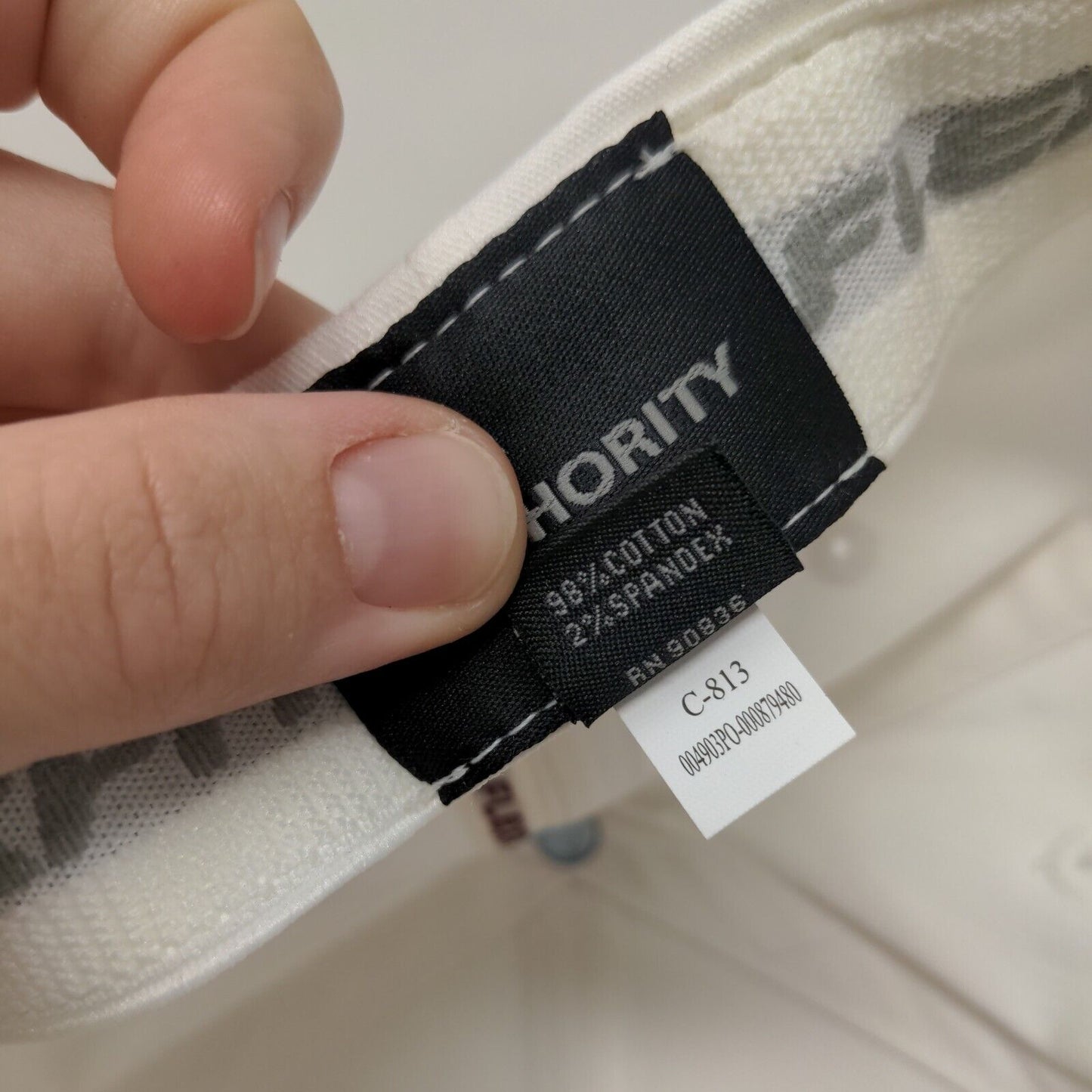 3 Corners New York Style Pizza Fitted Hat White S/M Port Authority