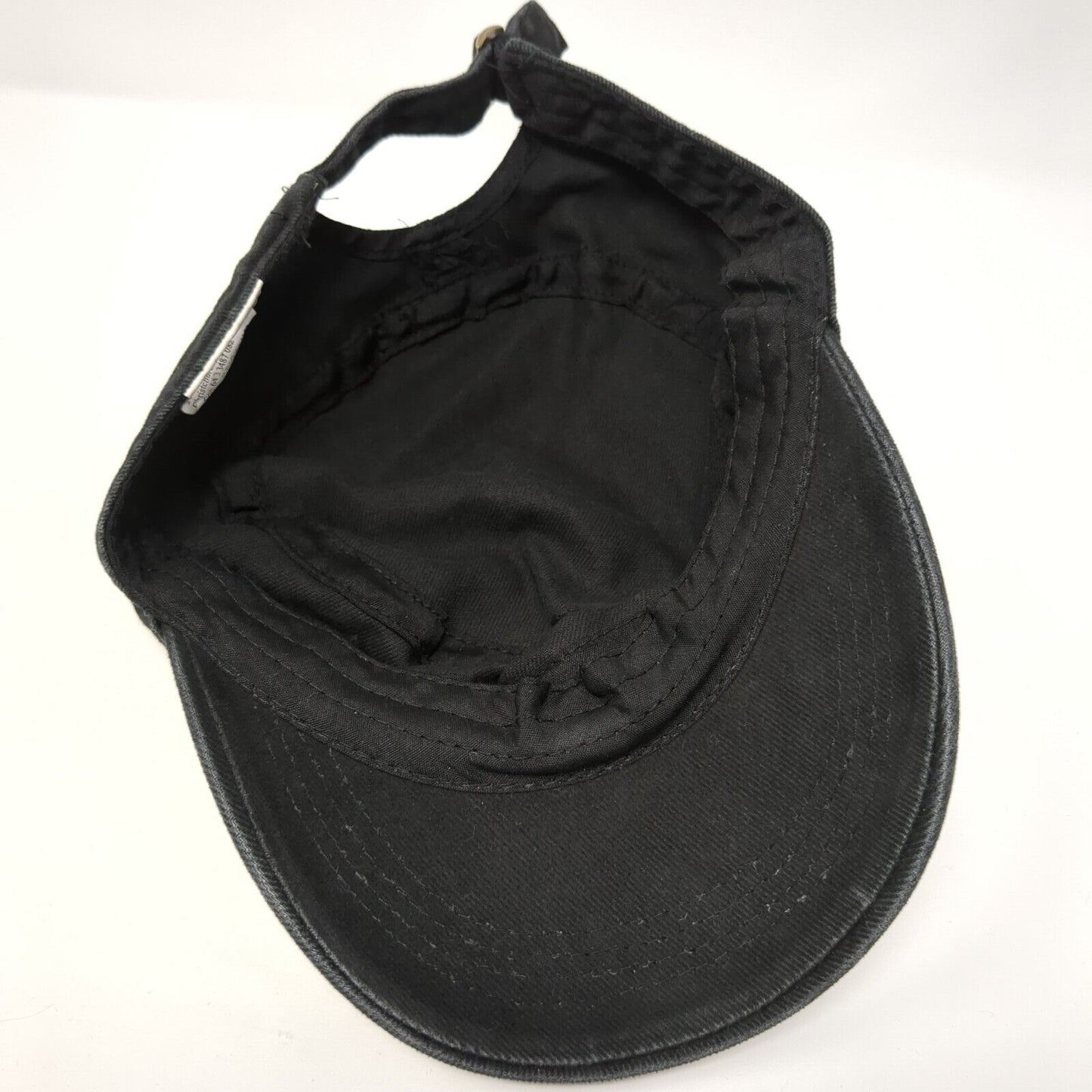 New Zealand Slideback Cadet Army Cap Black One Size Adjustable Cotton Prokiwi