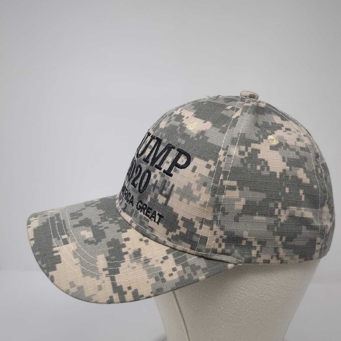 Trump 2020 Keep America Great Strapback Hat Multi Camo One Size 6 Panel