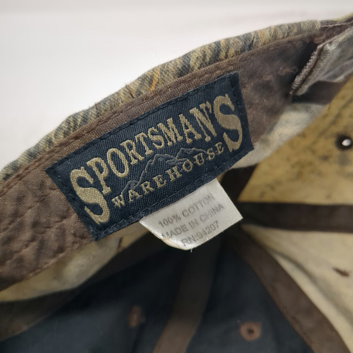 Sportsman's Warehouse Baseball Cap Brown One Size Camo Strapback Hunting Hat