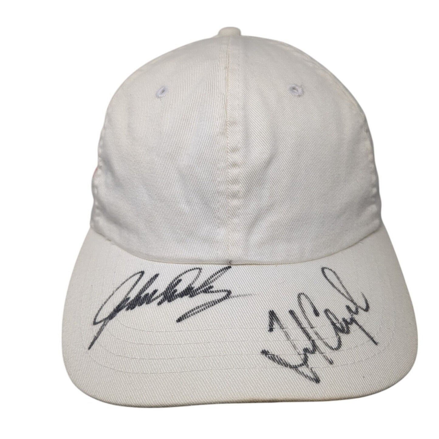 B.U.M Equipment Slideback Hat White One Size Adjustable Autographed Blank