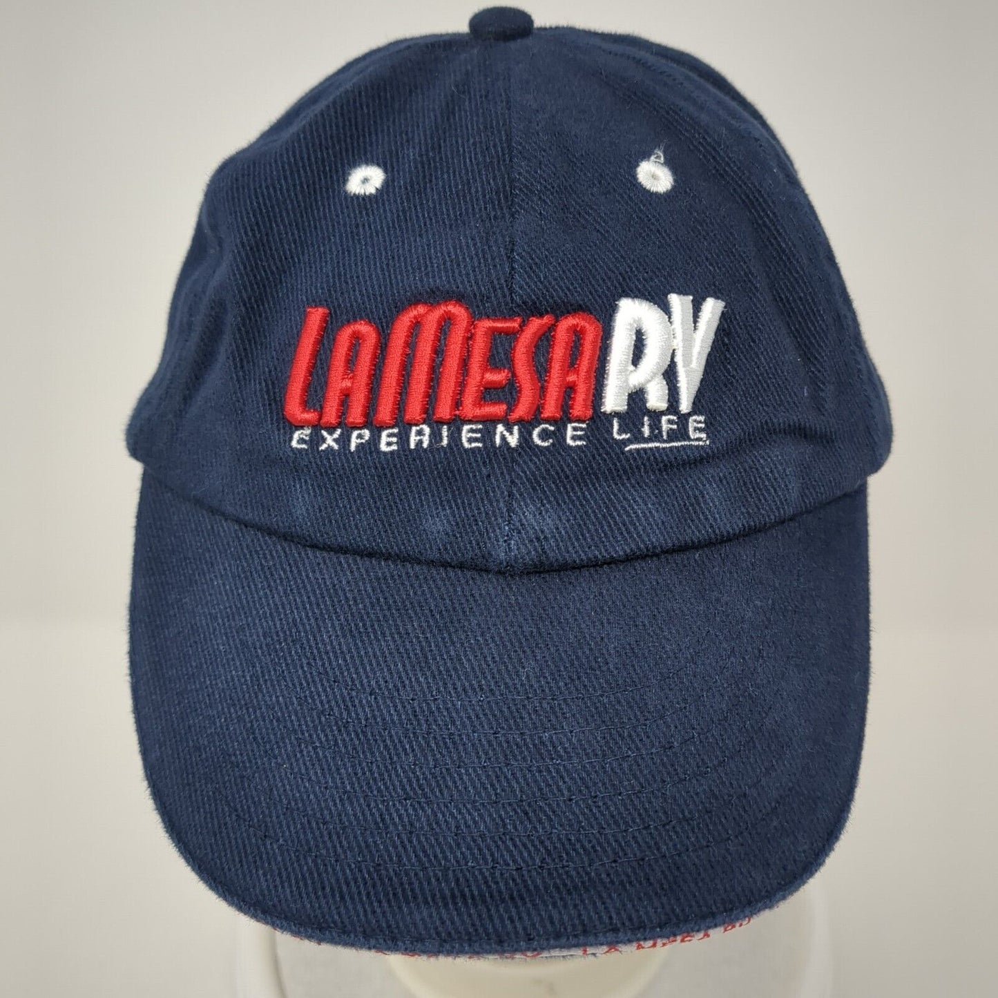 La Mesa RV Experience Life Slideback Hat Blue One Size Adjustable