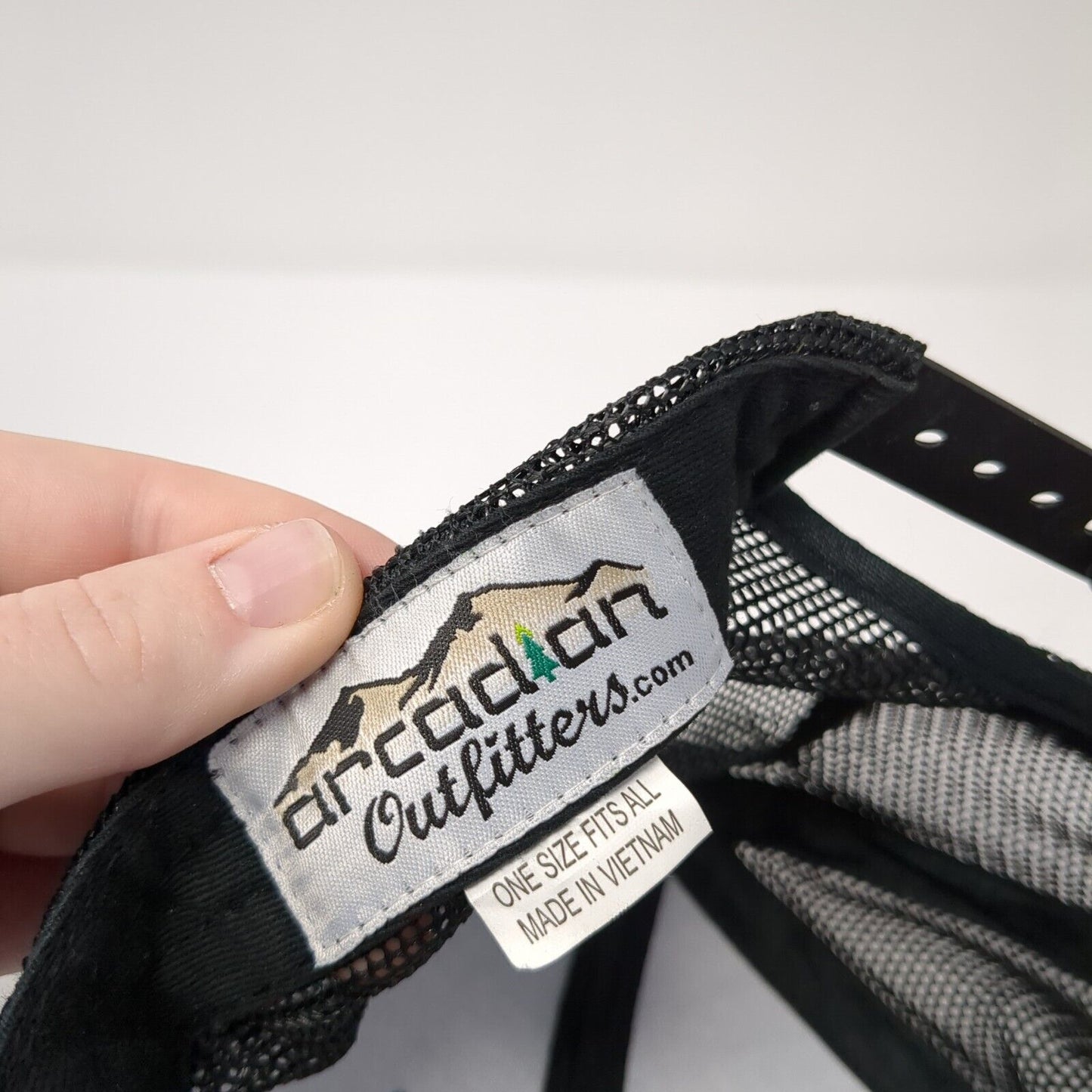 Idaho Patch Mesh Back Trucker Hat Blue One Size Arcadian Outfitters