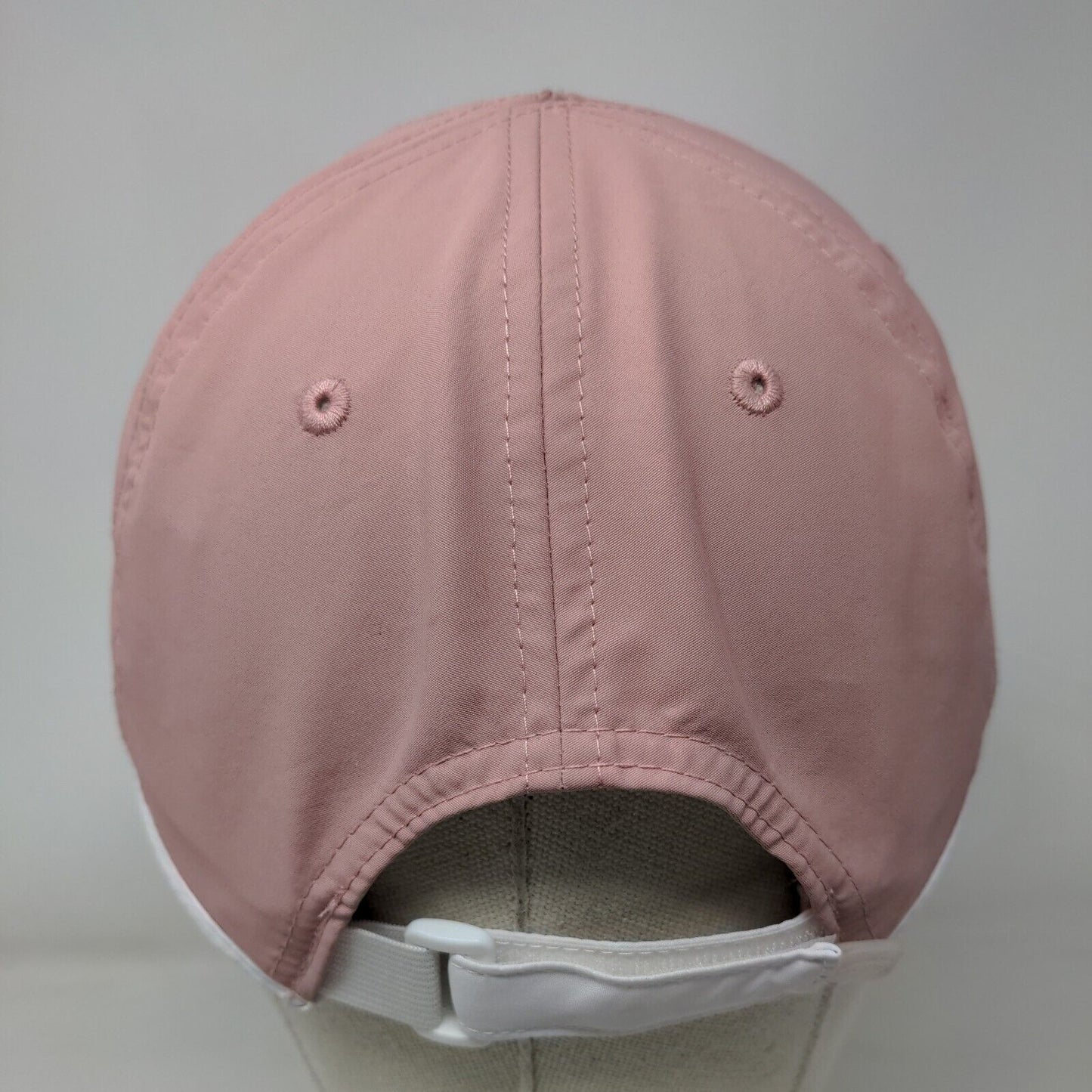 Champion Strapback Hat Pink OSFA Adjustable Vented Holes 6 Panel Polyester