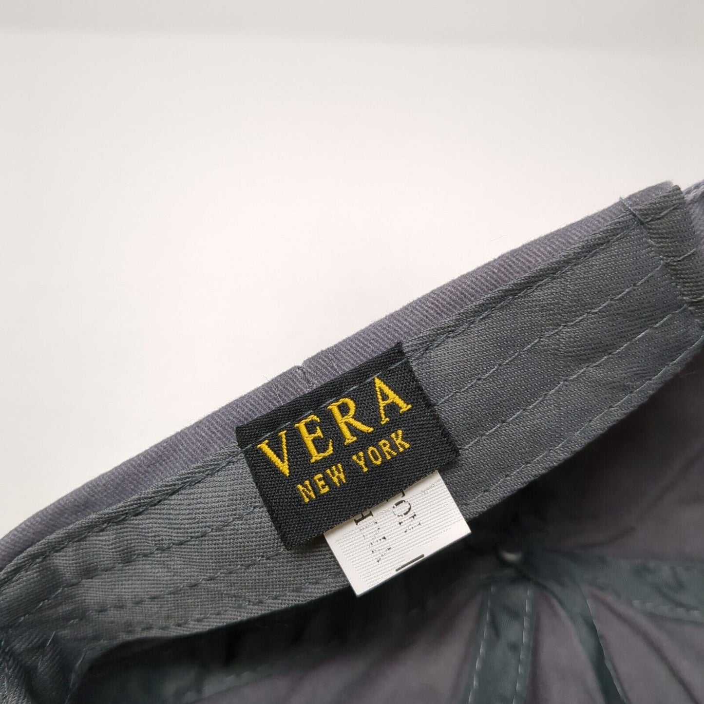 Letter A Patch Slideback Hat Gray One Size Adjustable Vera New York