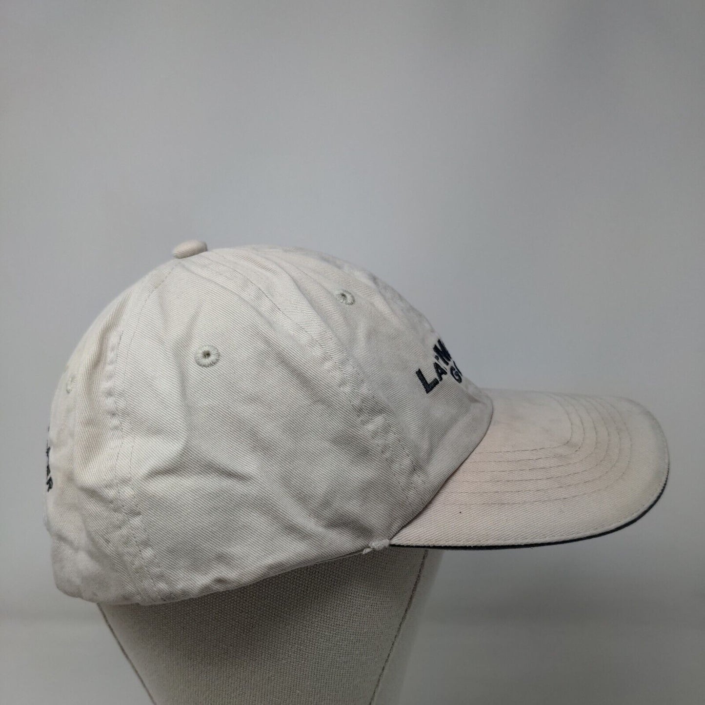 Last Minute Golfer Slideback Hat Tan One Size Adjustable Embroidered 6 Panel