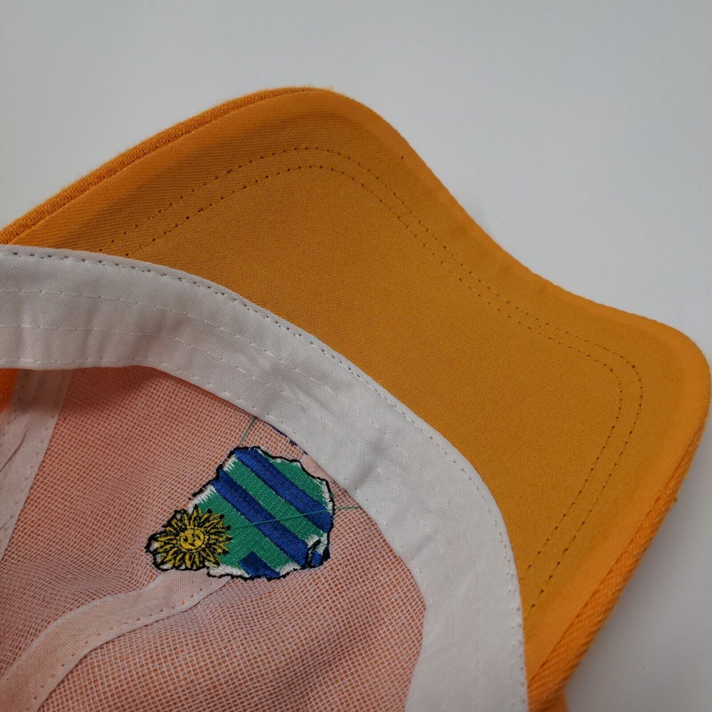 Flag of Uruguay Strapback Hat Orange OSFA Adjustable Embroidered