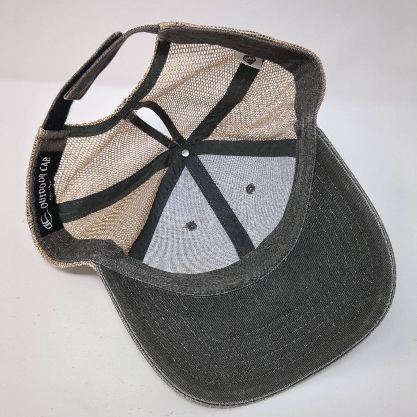 Mountain View Spraying Service Women's Trucker Hat Gray One Size Ponytail