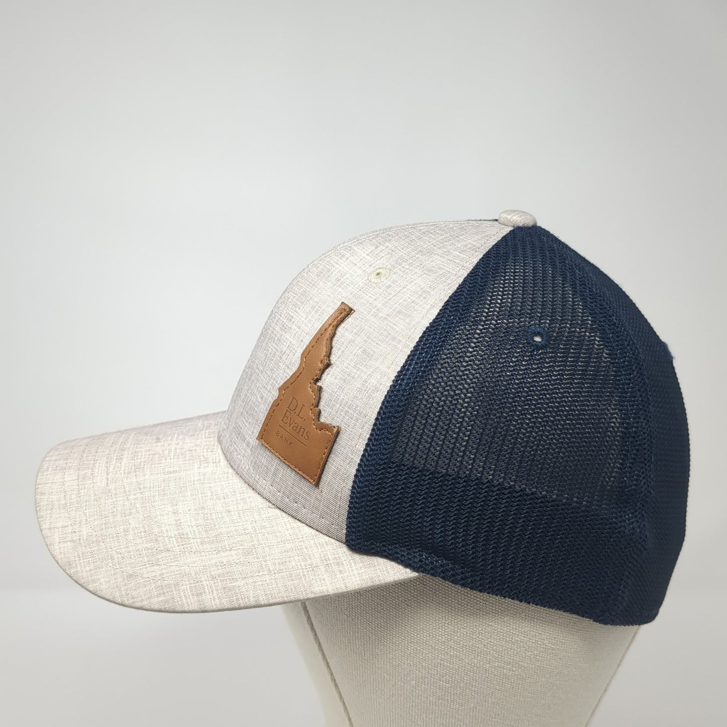 Idaho Leather Patch Fitted Mesh Back Trucker Hat Multi Medium Legacy