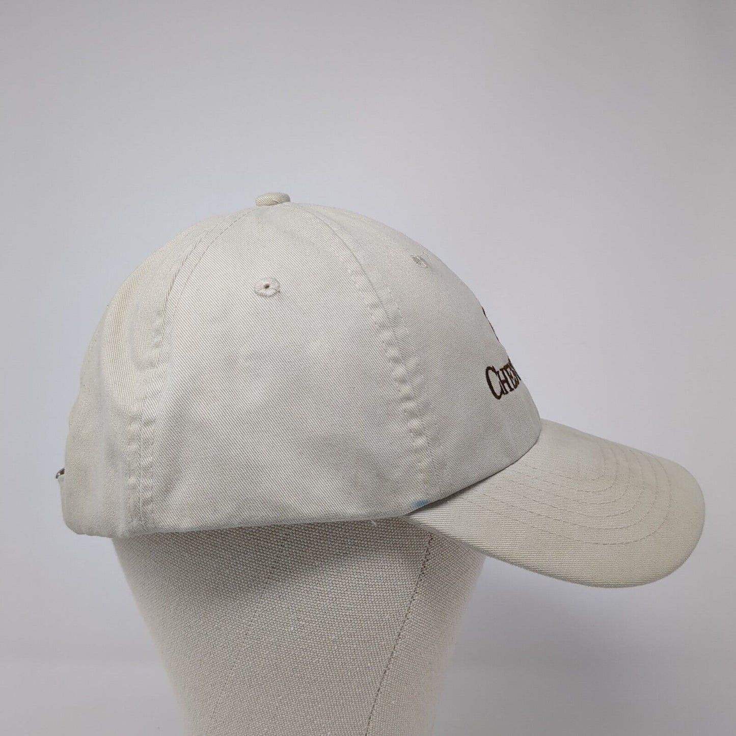 Chesterfield Slideback Hat Tan One Size Adjustable Embroidered KC Caps