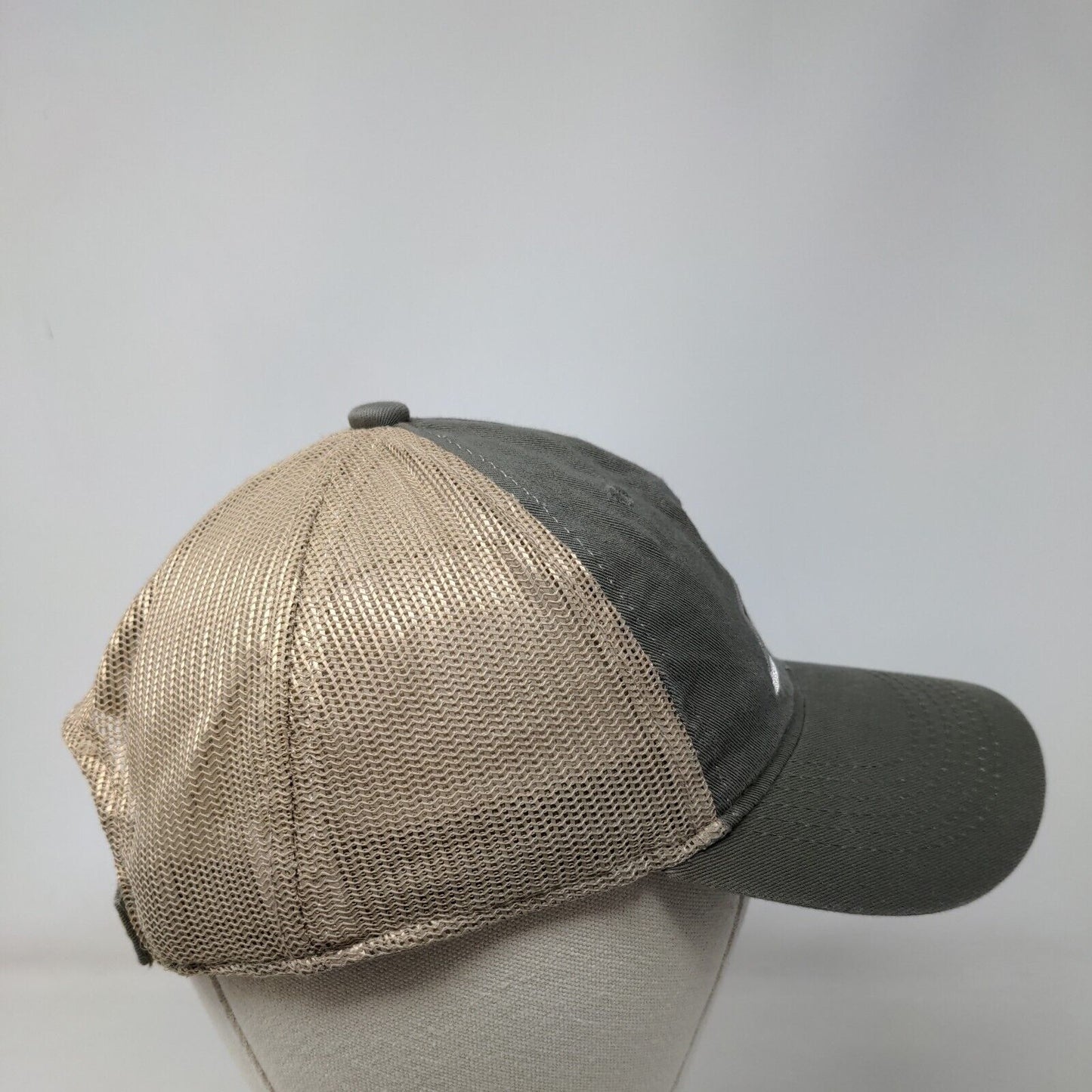 Delta Wings & Whitetails Strapback Mesh Back Trucker Hat Grayish-Brown Adult