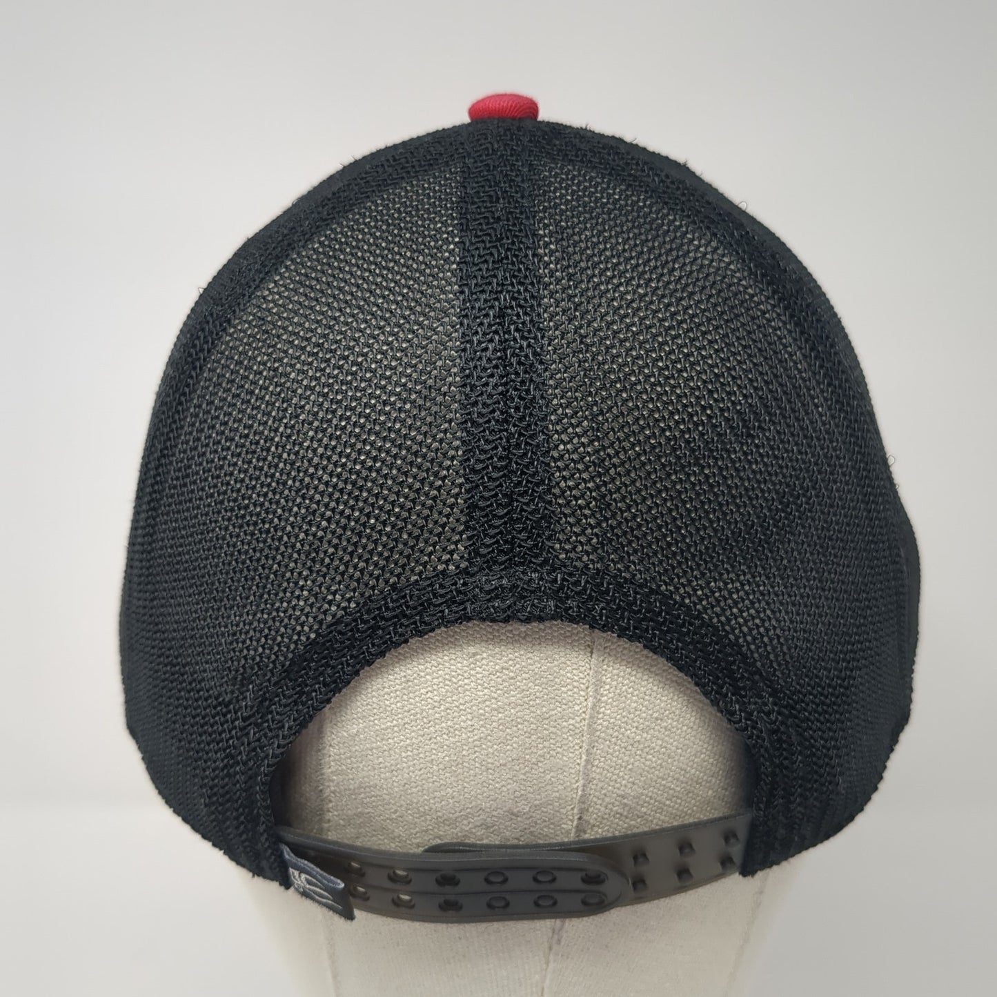 NDEco Snapback Mesh Back Trucker Hat Red One Size Colorblock Outdoor Cap