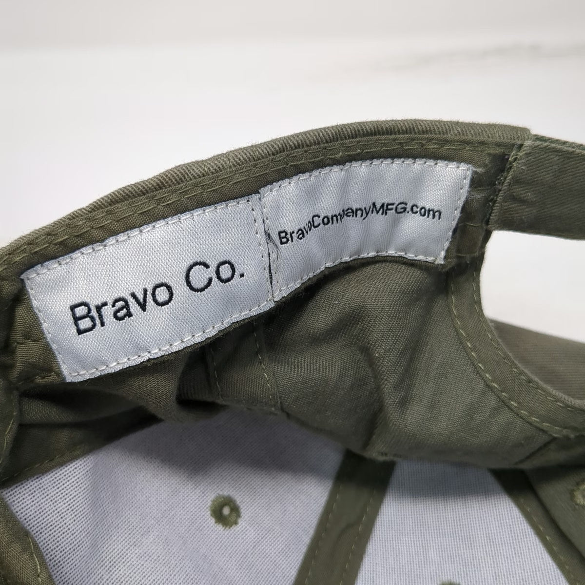 Bravo Co. Baseball Cap Green One Size BCM Star Tactical Logo Strapback Hat