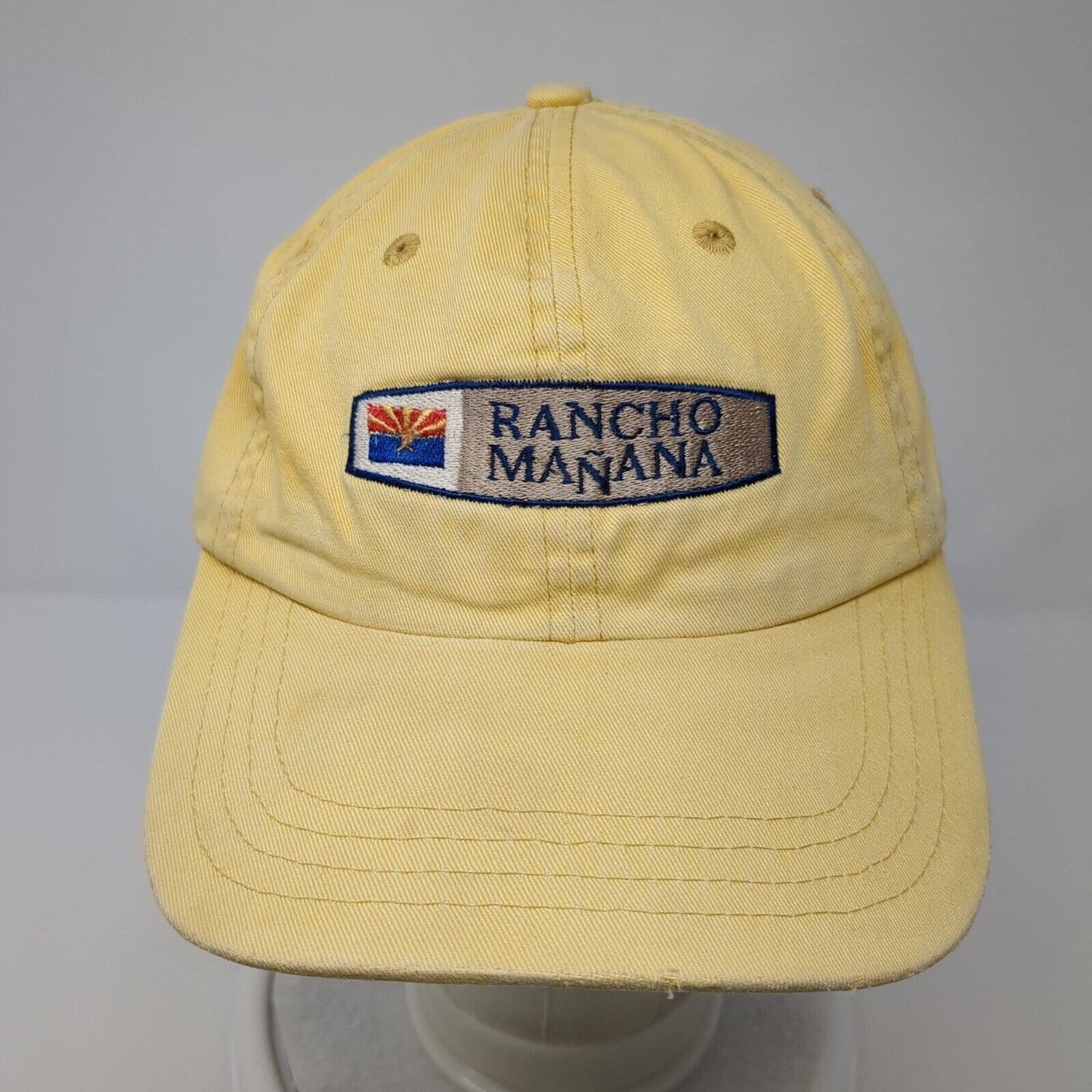 Rancho Mañana Slideback Hat Yellow One Size Adjustable Embroidered Imperial
