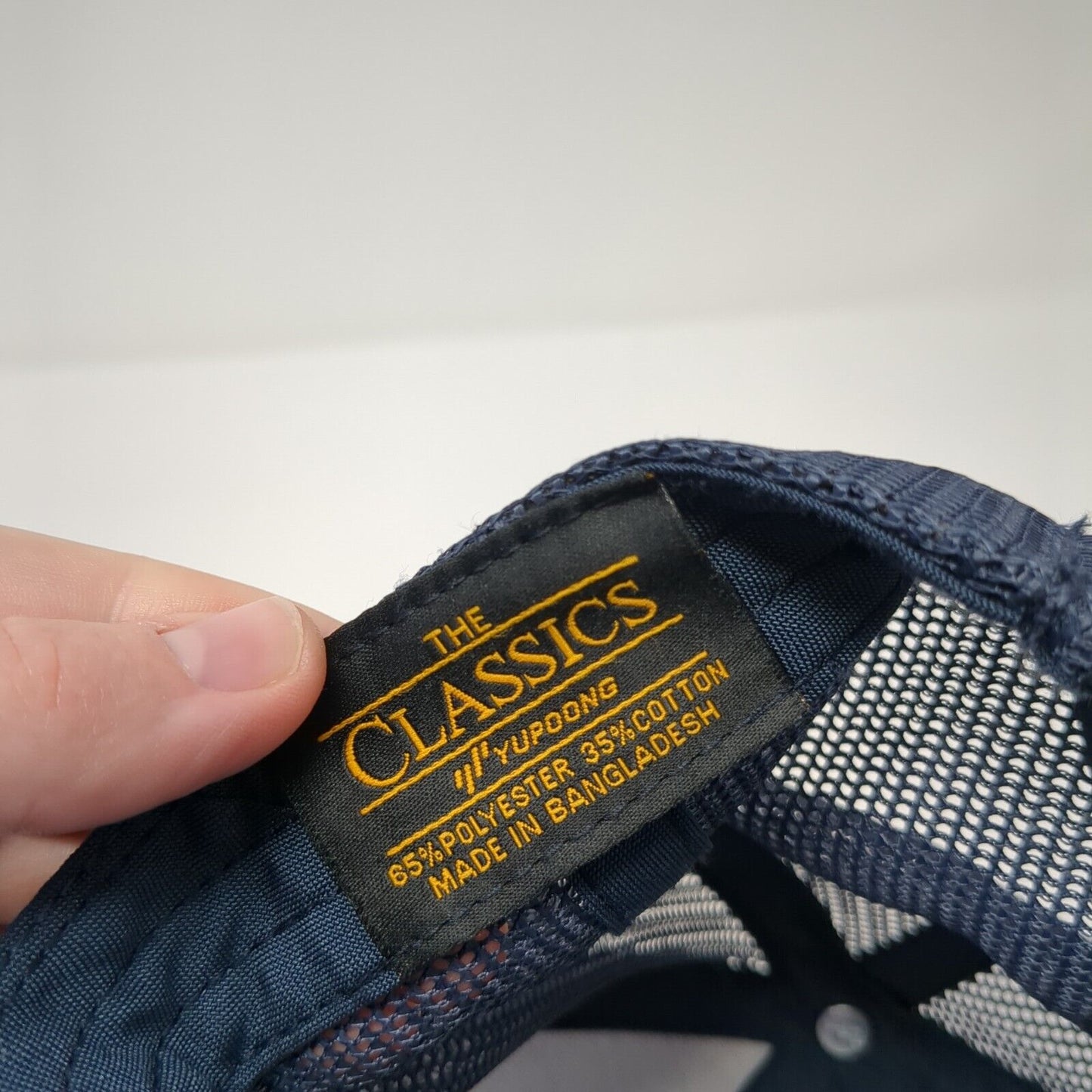 Ride Bikes Be Happy Snapback Trucker Hat Blue OS Adjustable Mesh Back Yupoong