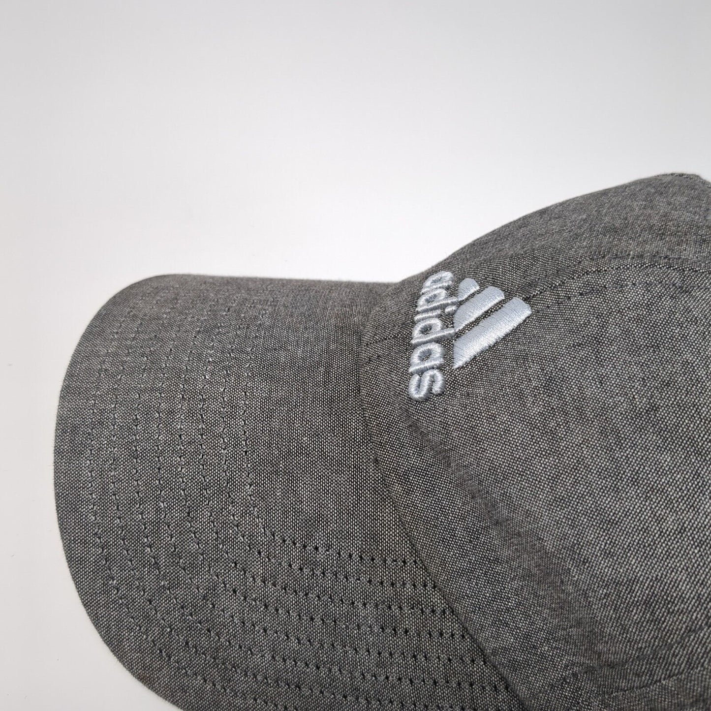 Adidas 3 Stripes Slideback Hat Gray One Size Embroidered Climalite