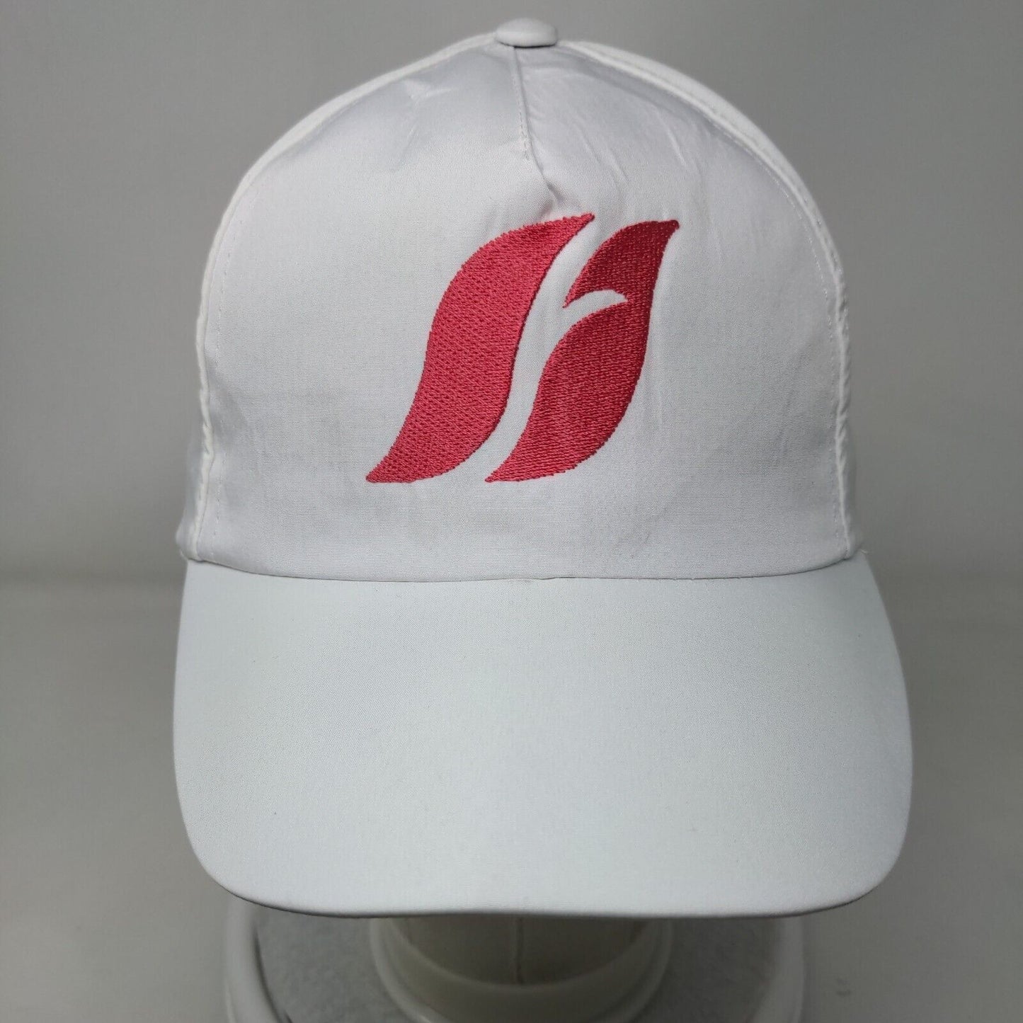 Farmasi Strapback Hat White One Size Solid Embroidered Adjustable