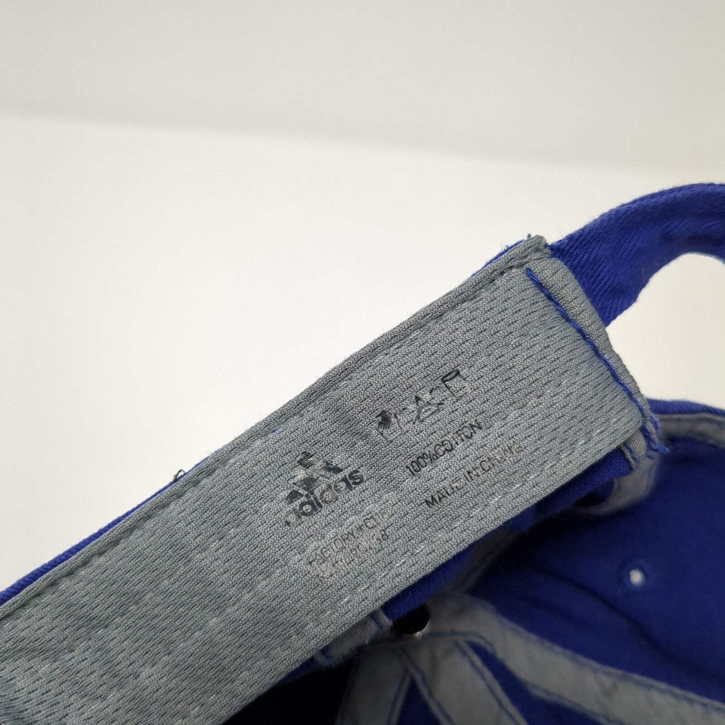 Adidas 3 Stripes Slideback Hat Blue One Size Adjustable Embroidered