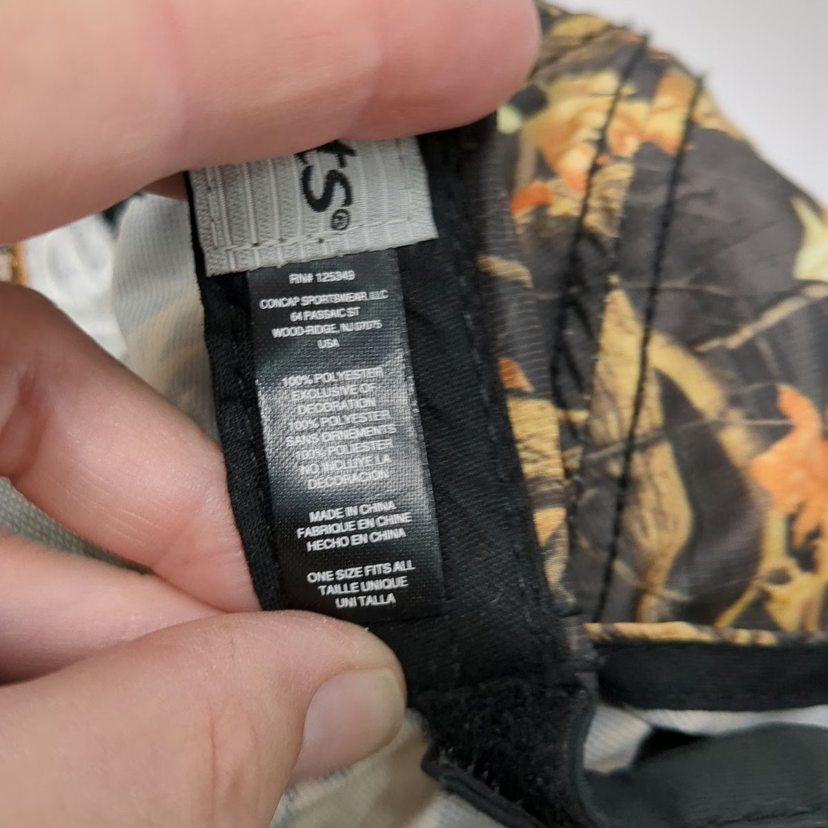 K-Products Case Construction Tomahawk Black Camo Baseball Cap One Size Hat Strap