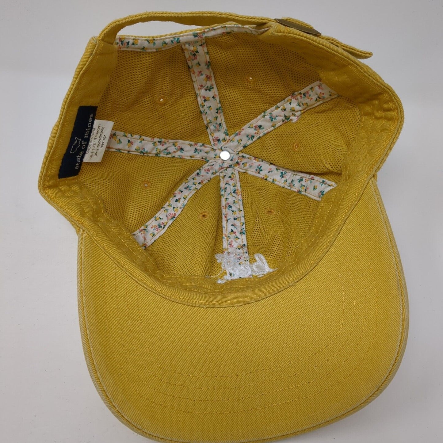 Bee Kind Slideback Hat Yellow OS Adjustable Embroidered 6 Panel State of Mind