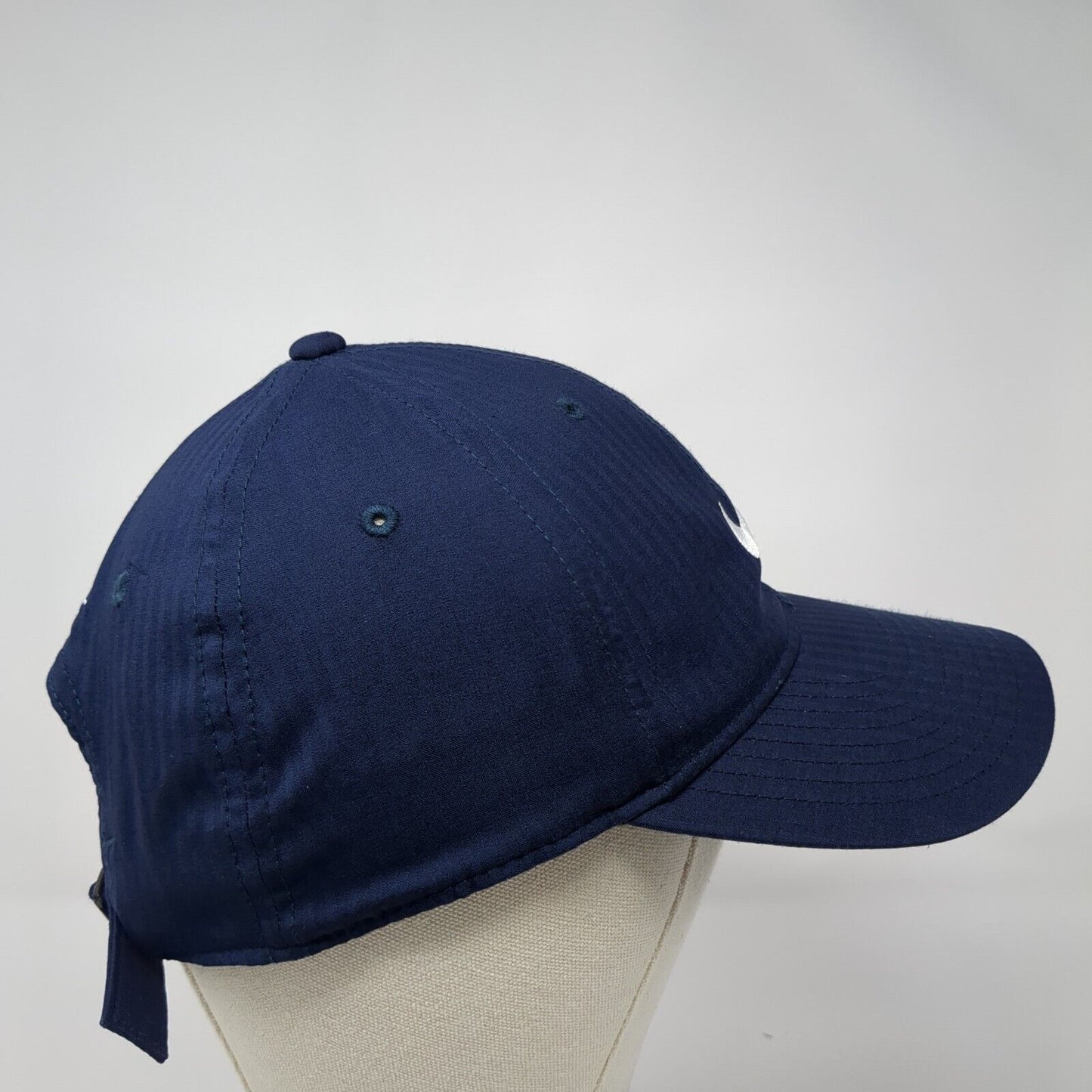 Nike Slideback Hat Blue One Size Adjustable Embroidered Swoosh Legacy91 Dri-Fit