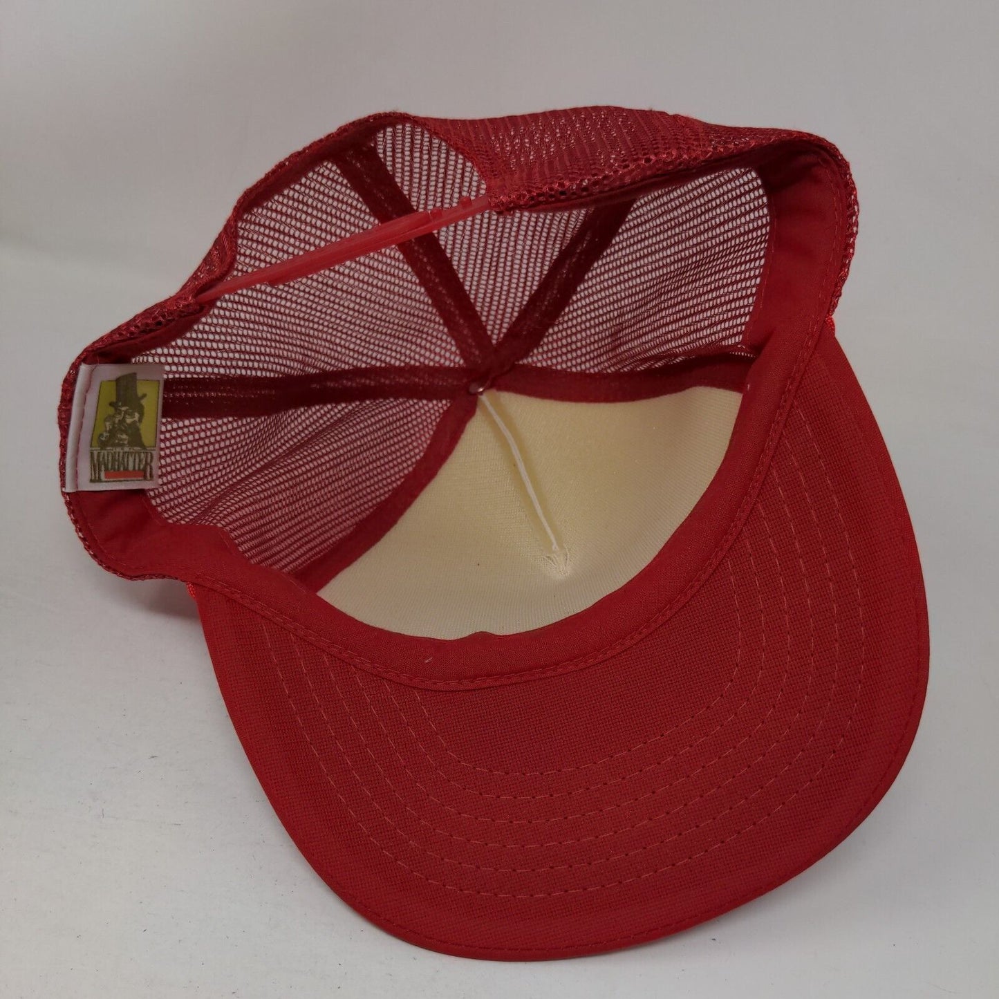 Mustang GT Snapback Mesh Back Rope Trucker Hat Red Adult Fit All Mad Hatter
