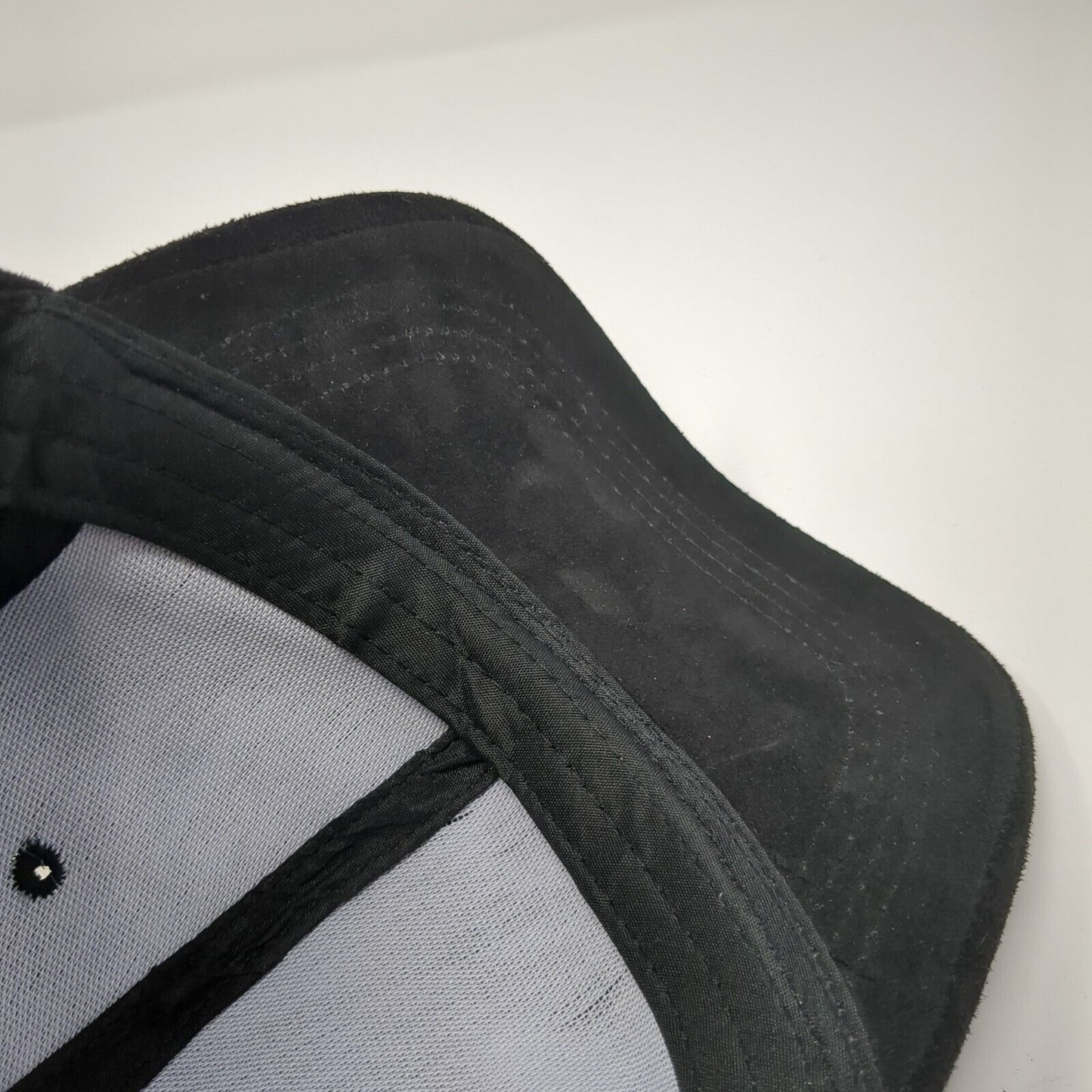 Unbranded Strapback Baseball Cap Black One Size Adjustable Vented Holes Blank