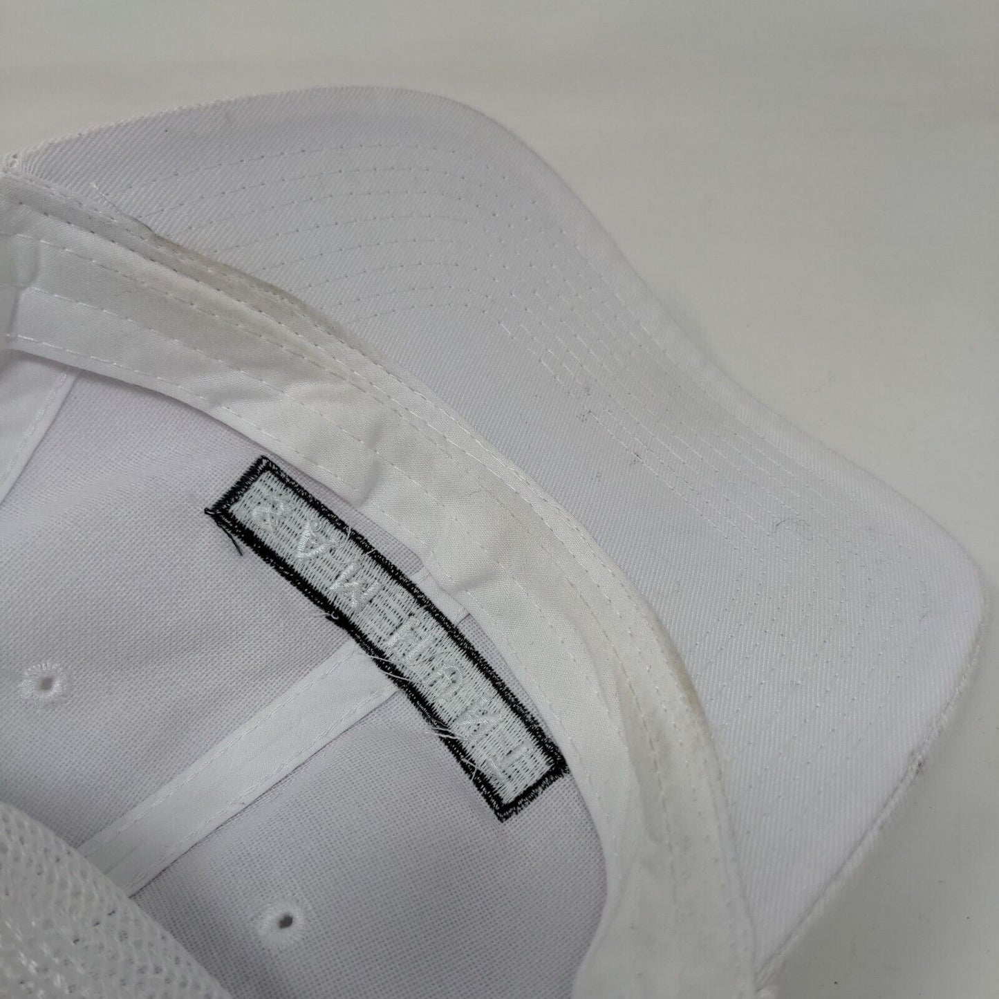 Sam Hunt Snapback Mesh Back Trucker Hat White OSFA Embroidered 6 Panel