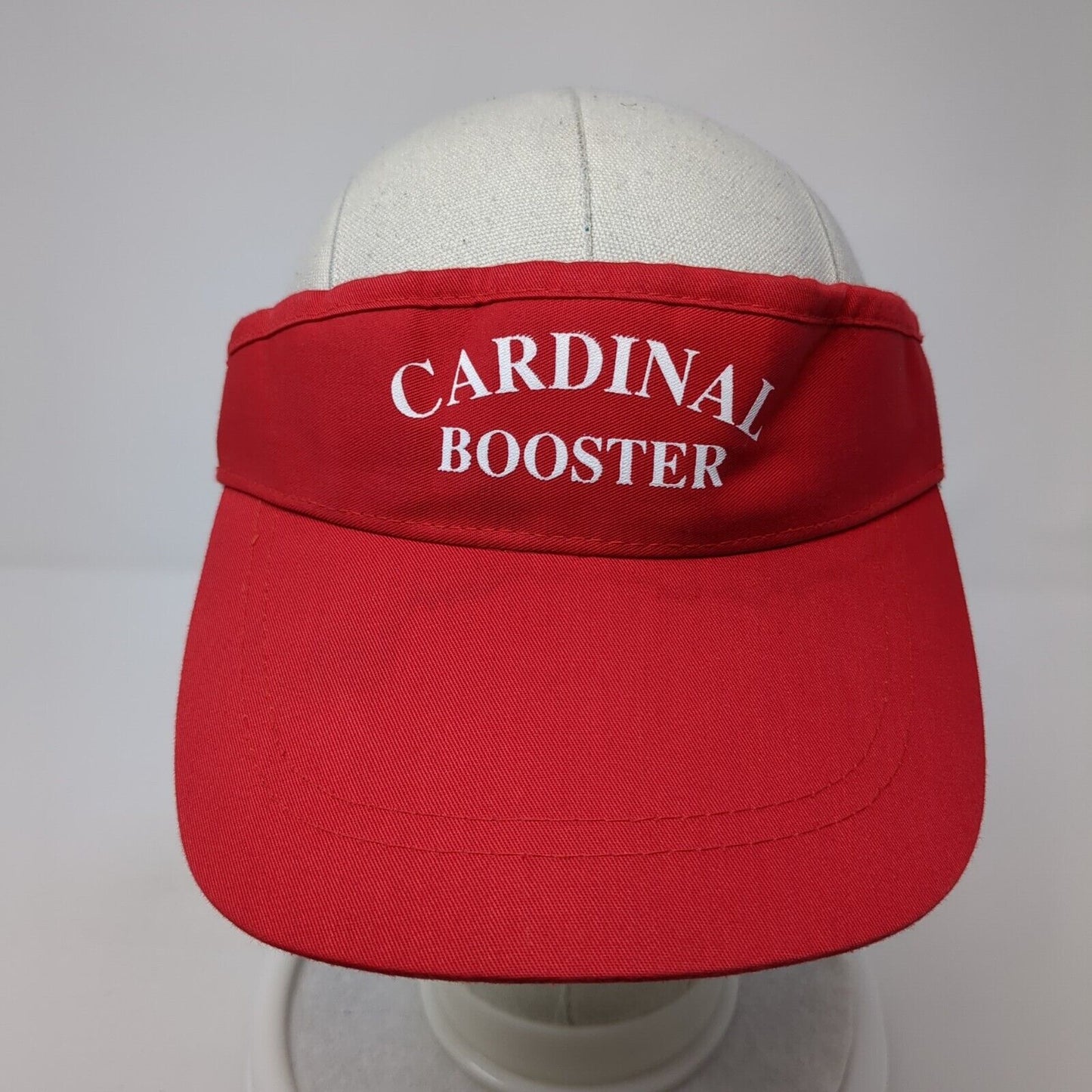 Cardinal Booster Slideback Visor Hat Red One Size Adjustable Outdoor