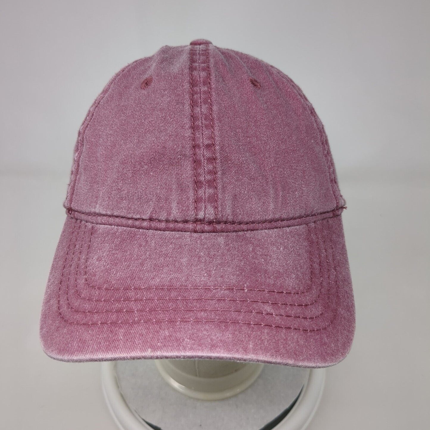 Otto Slideback Hat Red One Size Adjustable Solid 6 Panel Blank Outdoor