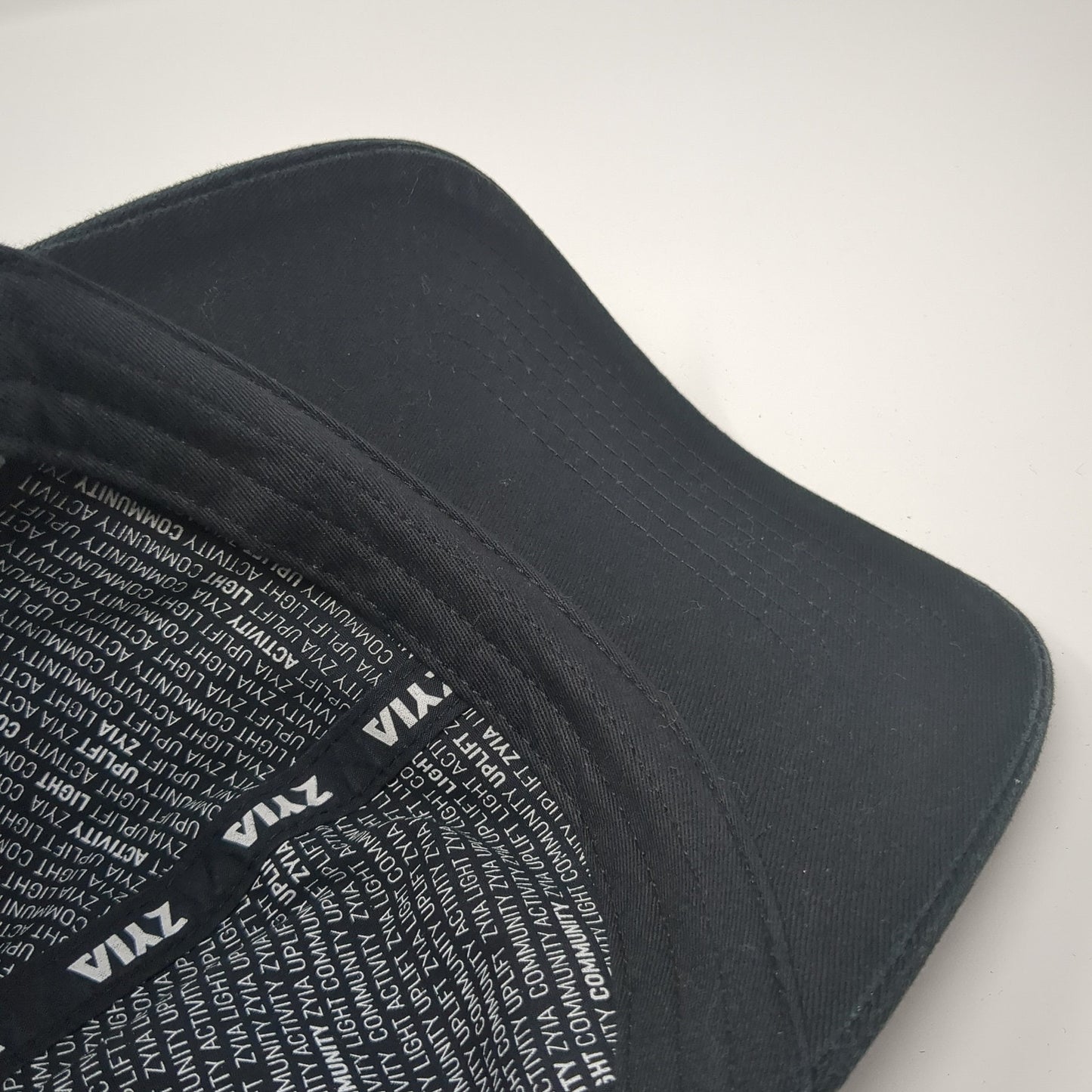 Zyia Active Est. 2017 Slideback Baseball Cap Black OS Adjustable Embroidered