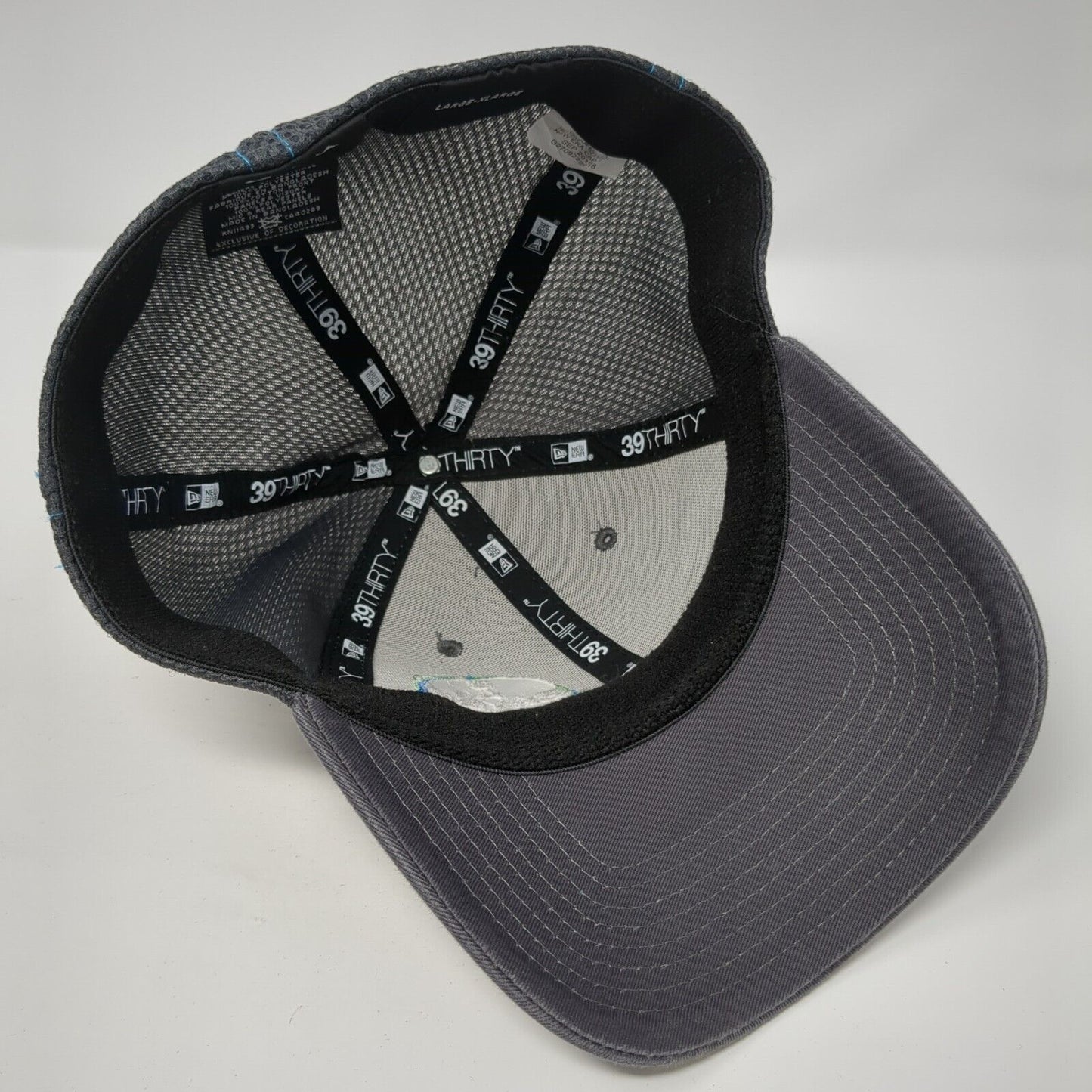 Bayer Life Fitted Hat Gray L/XL Embroidered Logo 6 Panel 39Thirty New Era