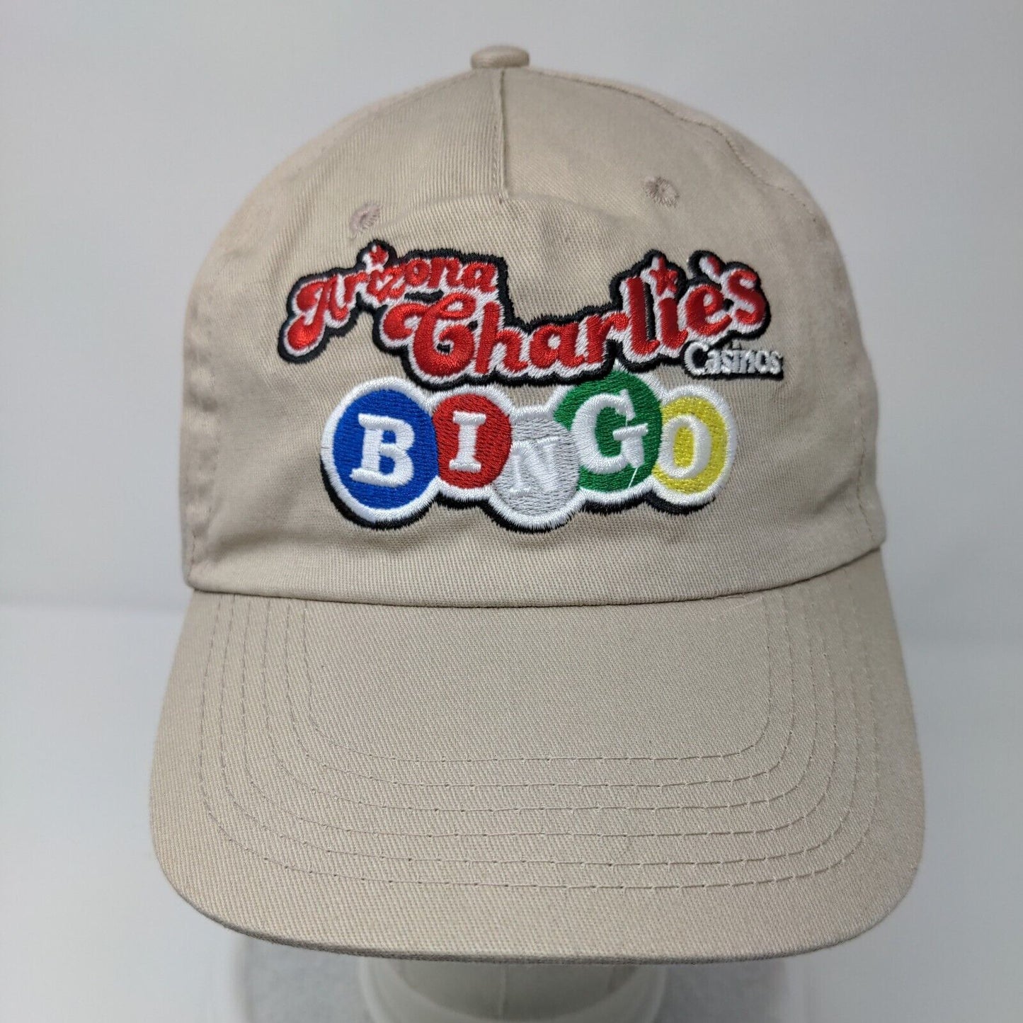 Arizona Charlie's Casinos Bingo Strapback Hat Tan OSFA Embroidered