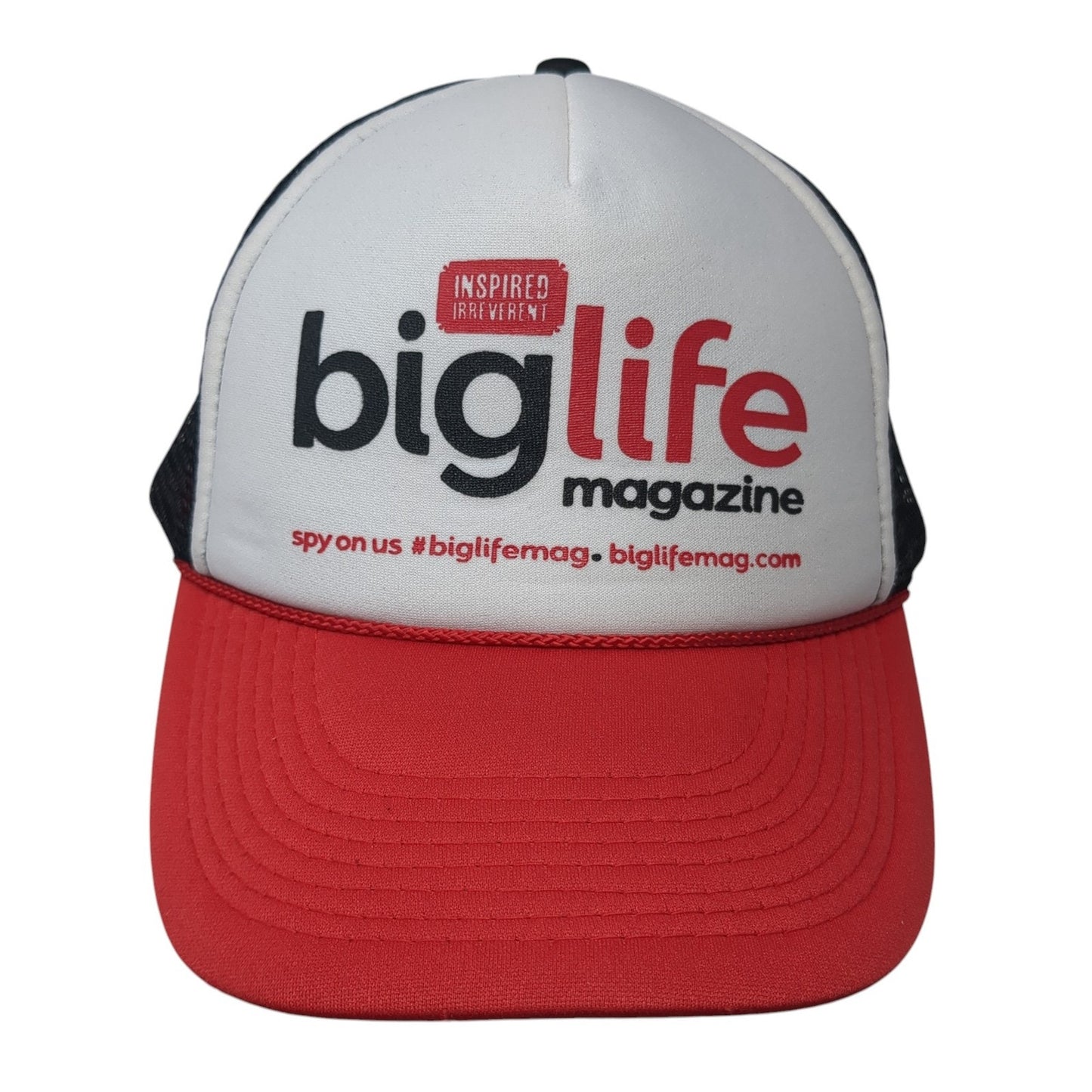 BigLife Magazine Snapback Mesh Back Trucker Hat Multi One Size Otto