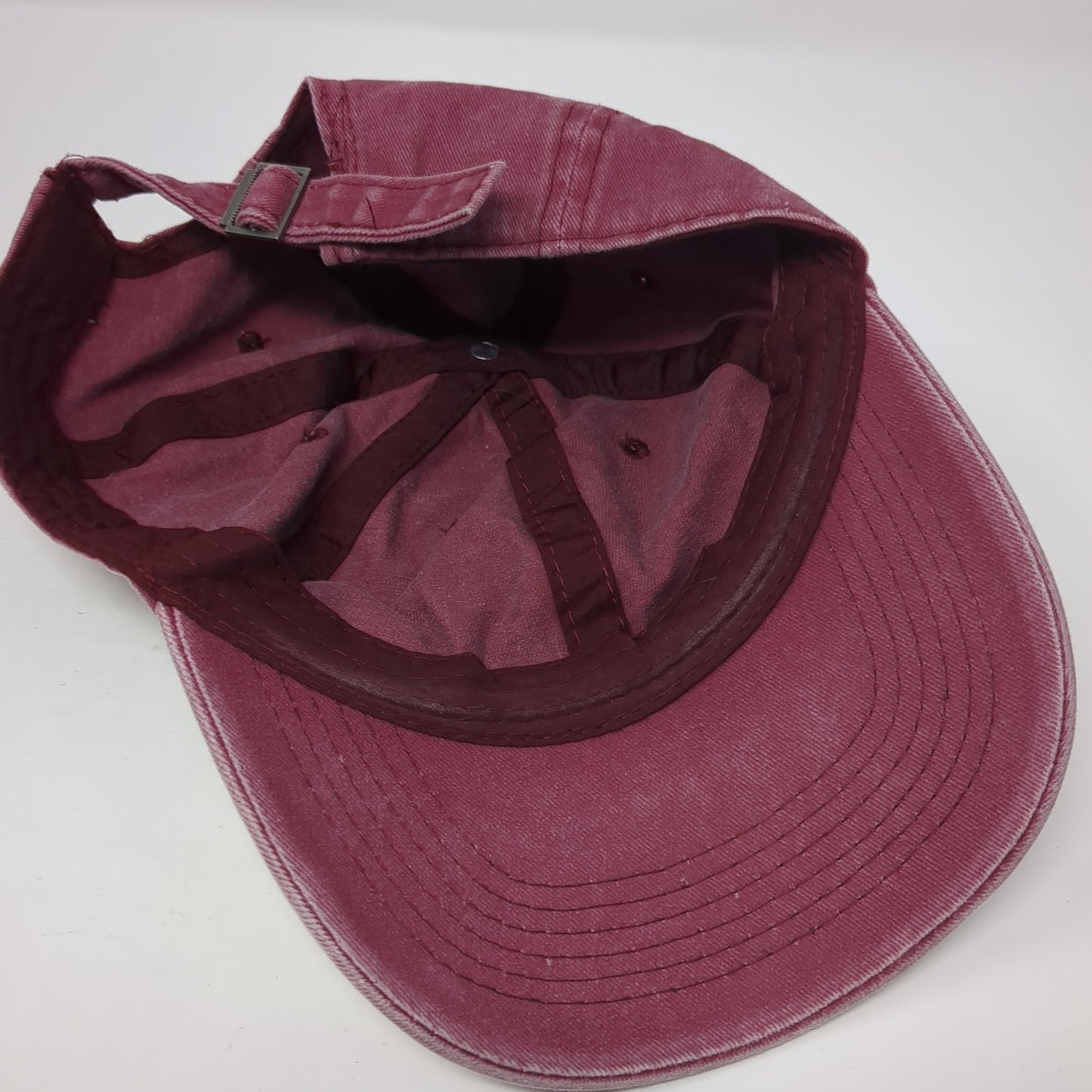 Unbranded Slideback Hat Red One Size Adjustable Outdoor Solid Blank