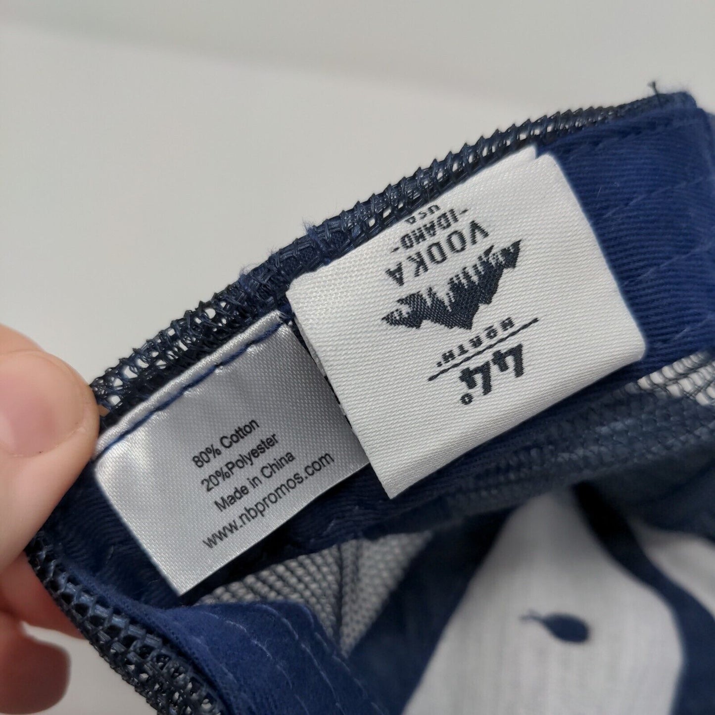 44° North Vodka Idaho USA Strapback Trucker Hat Blue OSFA Adjustable Mesh Back