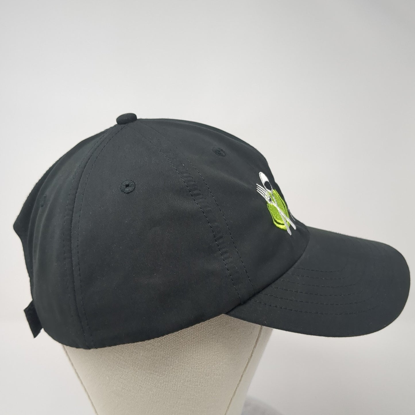 Amy & Jaime's Place Strapback Hat Black One Size Adjustable Embroidered 6 Panel