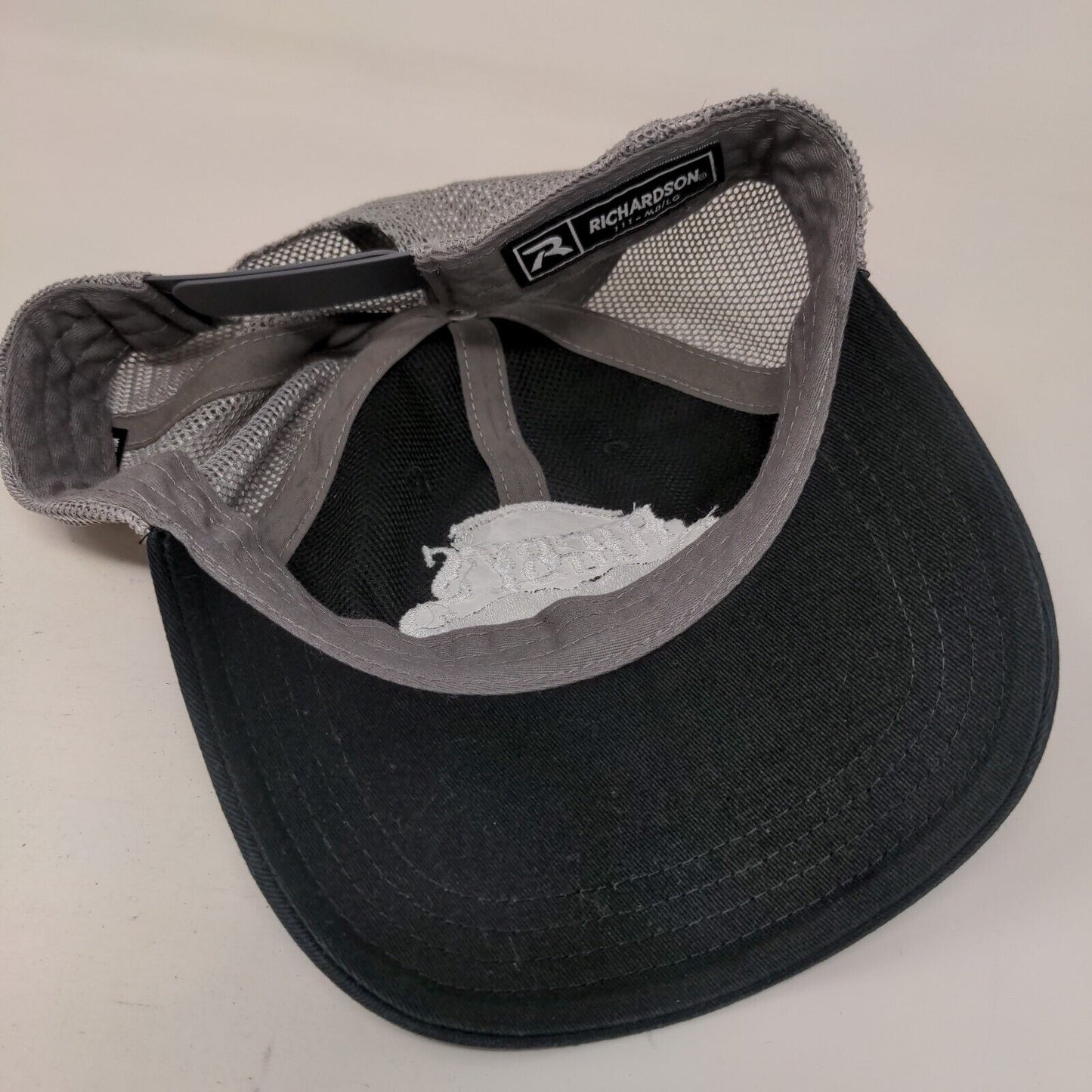 Rigby's Barber Shop Snapback Trucker Hat Black M/L Mesh Back Richardson