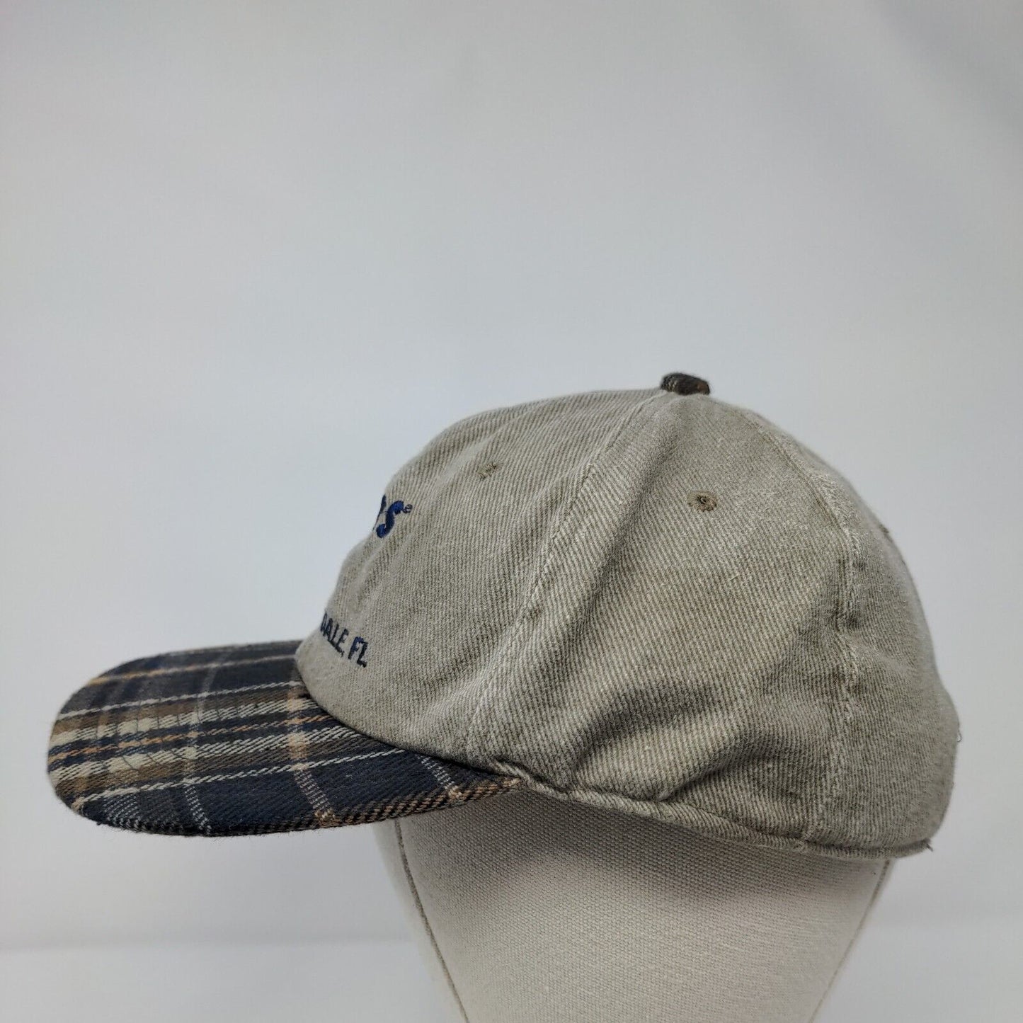 Hooters Ft. Lauderdale FL Slideback Hat Multi OSFA Plaid Adjustable