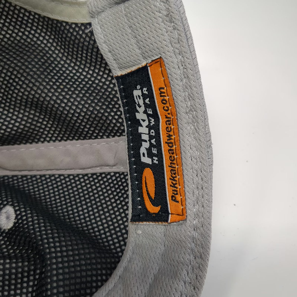 Pukka Baseball Cap Gray One Size Hat Crane Creek Country Club Mesh Performance