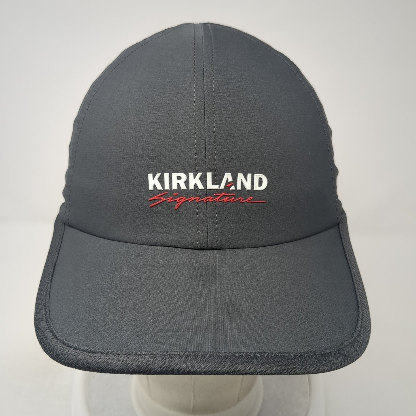 Kirkland Signature Spell Out Strapback Hat Gray One Size Adjustable