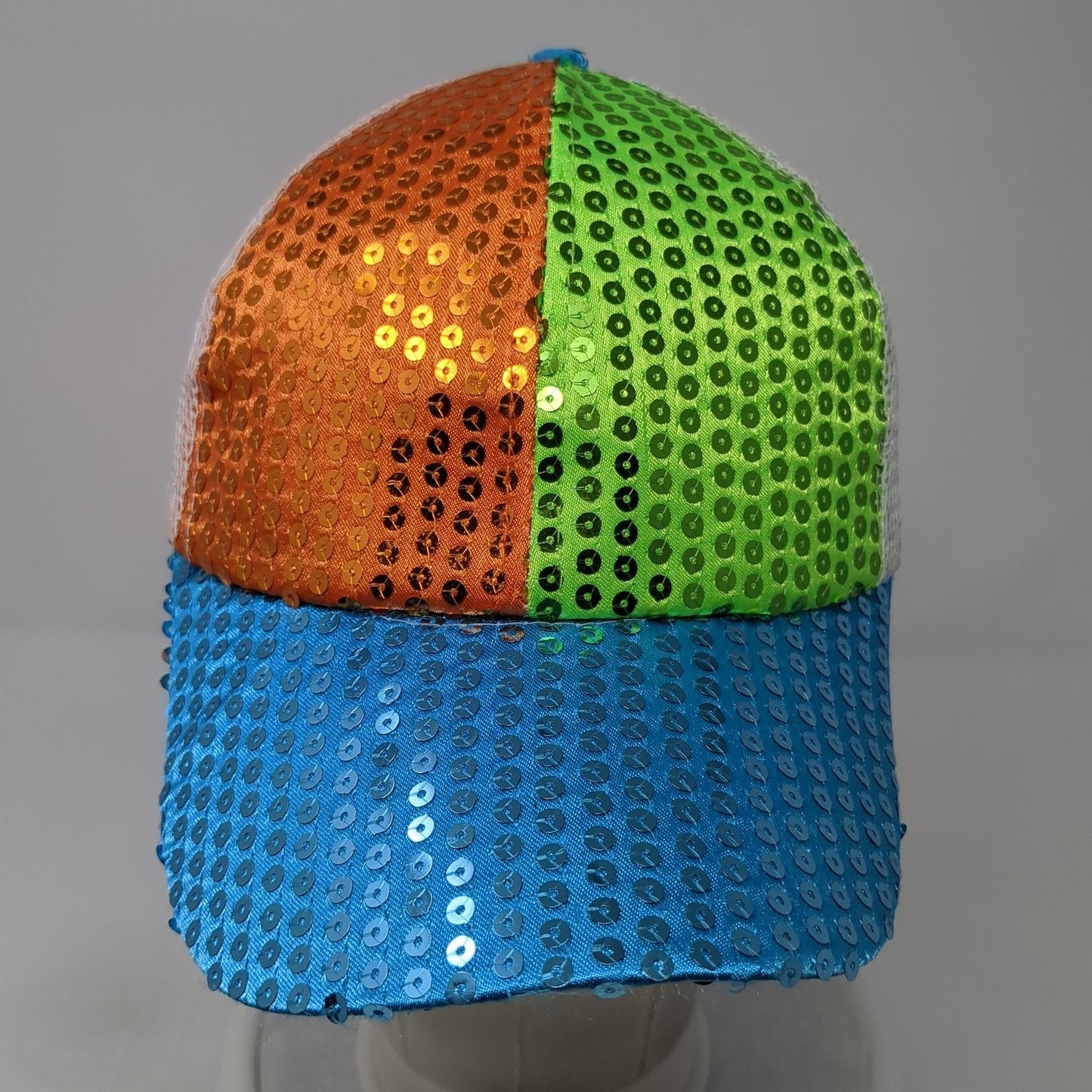 Kipp Strapback Trucker Hat Multicolor One Size Adjustable Sequin Mesh Back